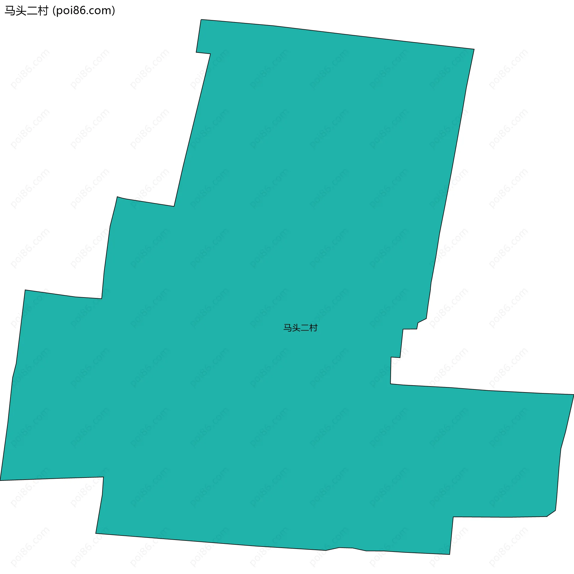 马头二村边界地图