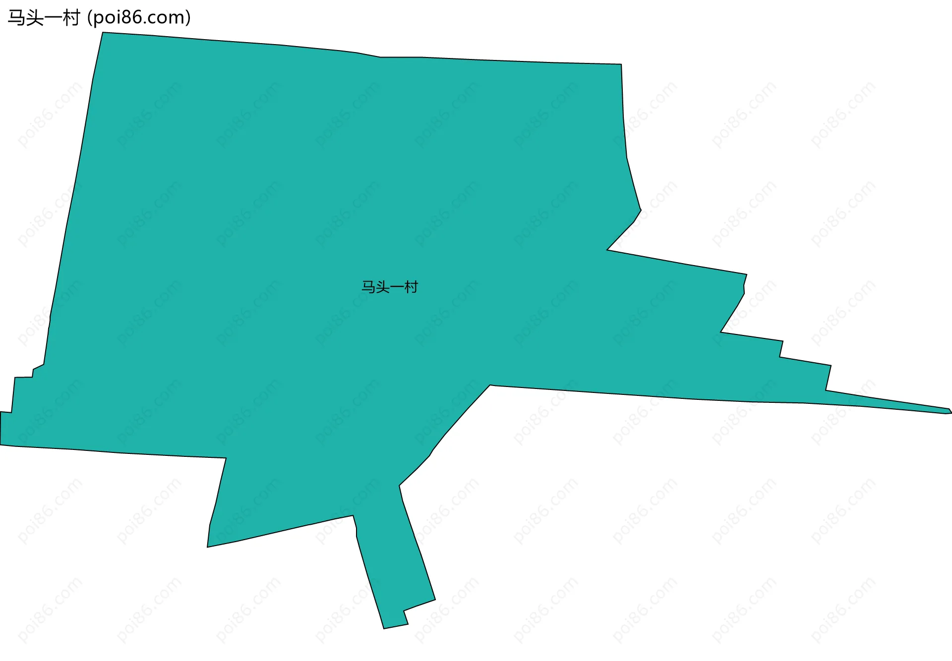 马头一村边界地图