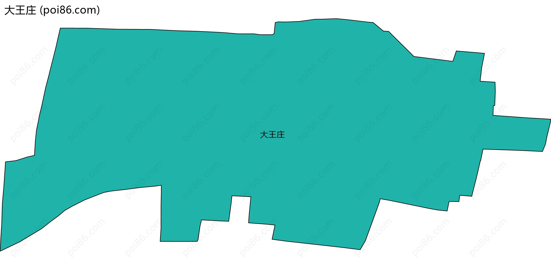 大王庄边界地图