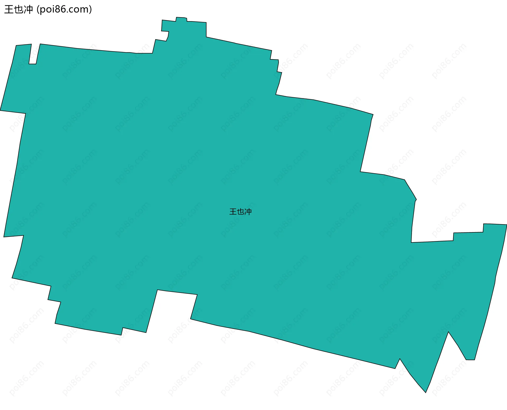 王也冲边界地图