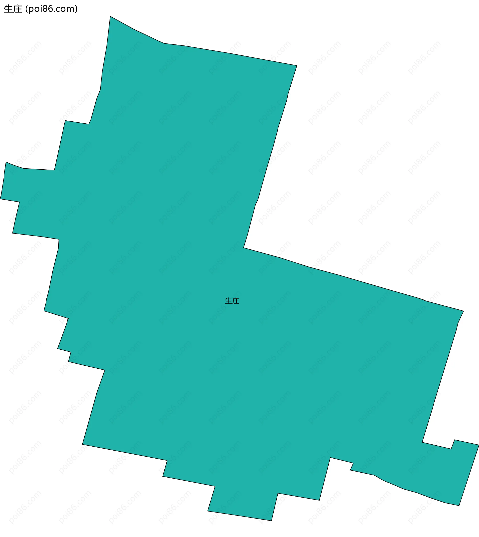 生庄边界地图