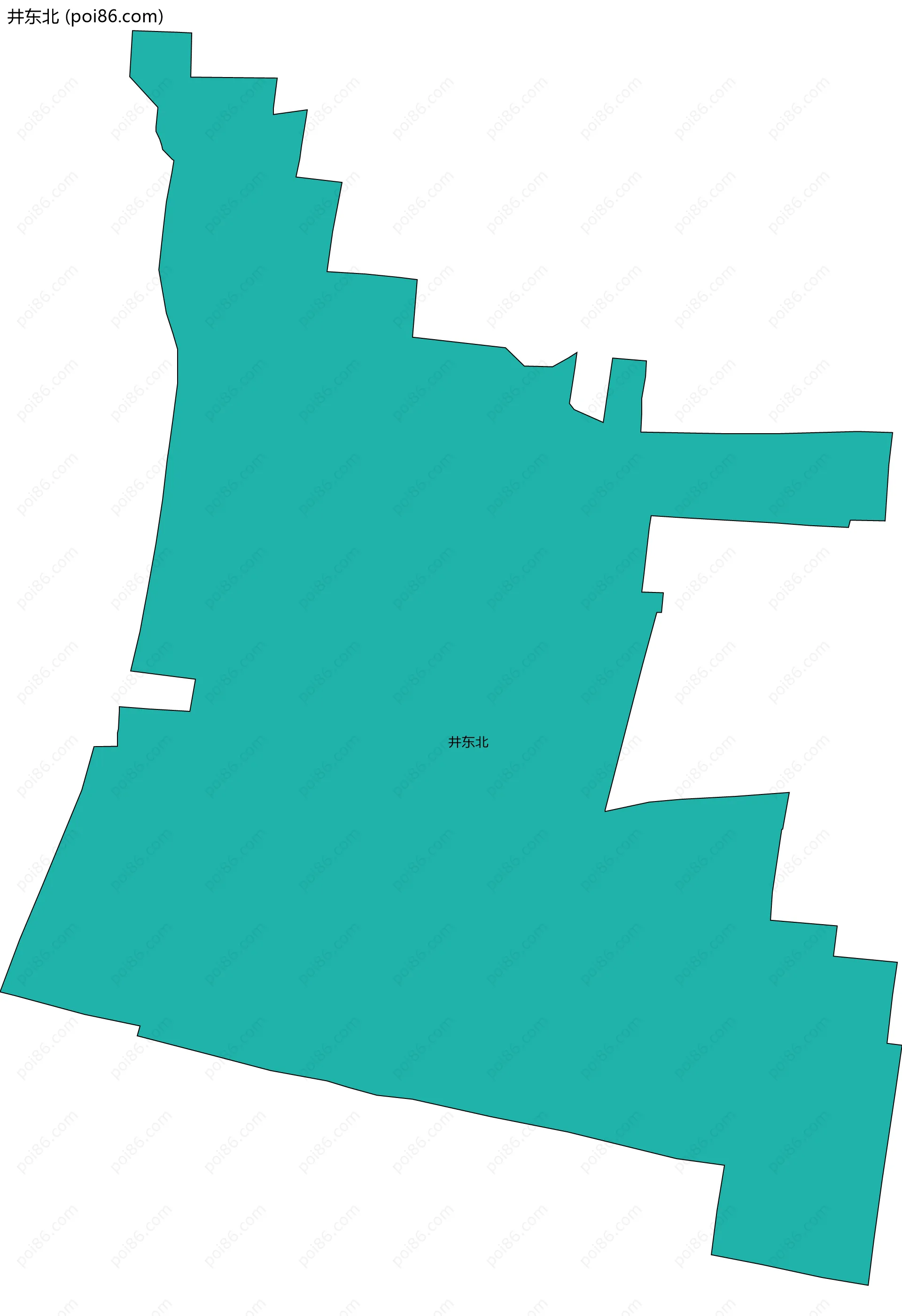 井东北边界地图