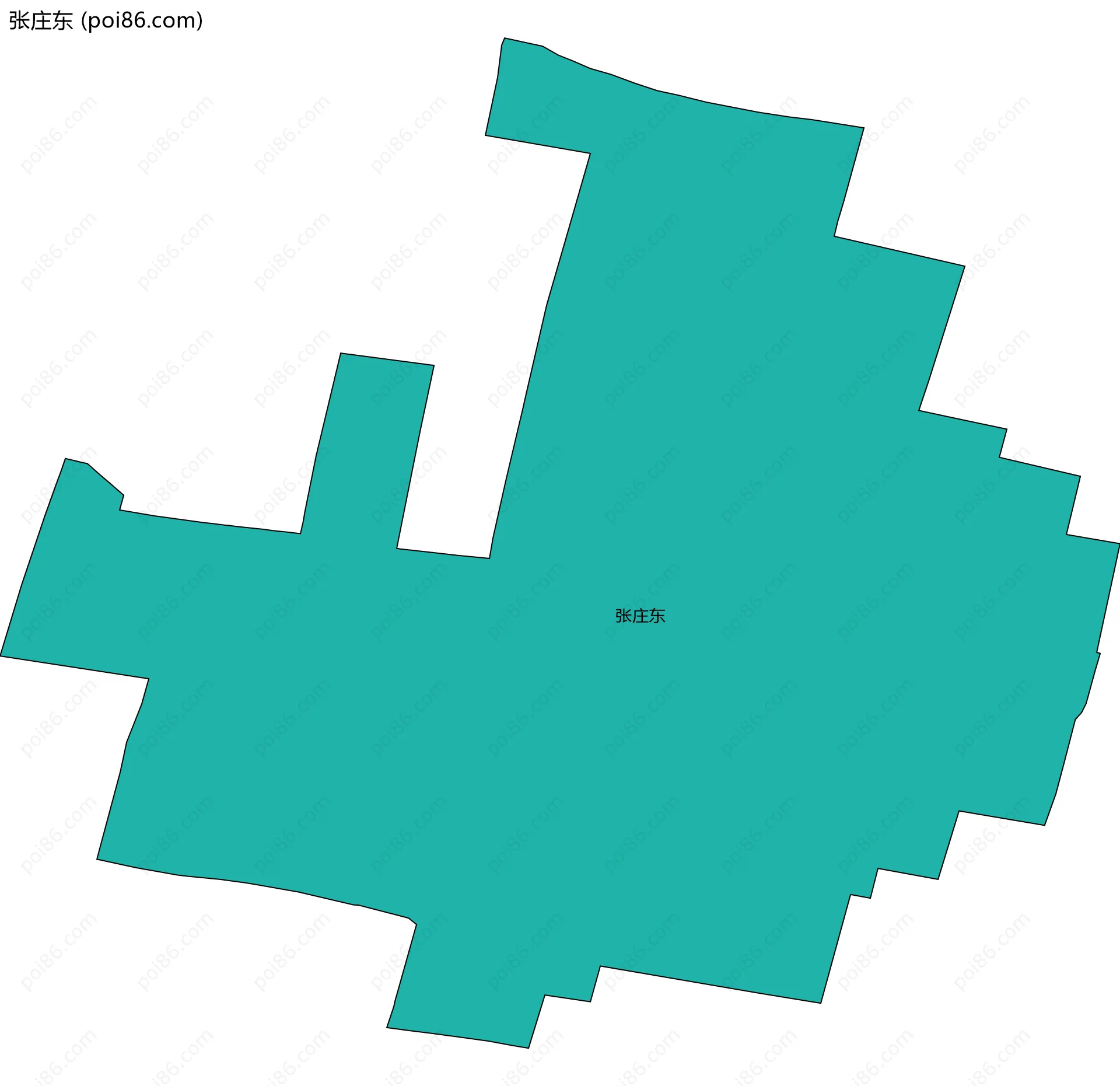 张庄东边界地图