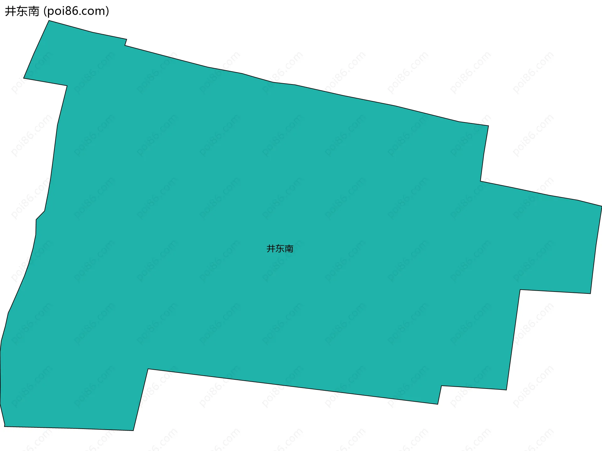 井东南边界地图