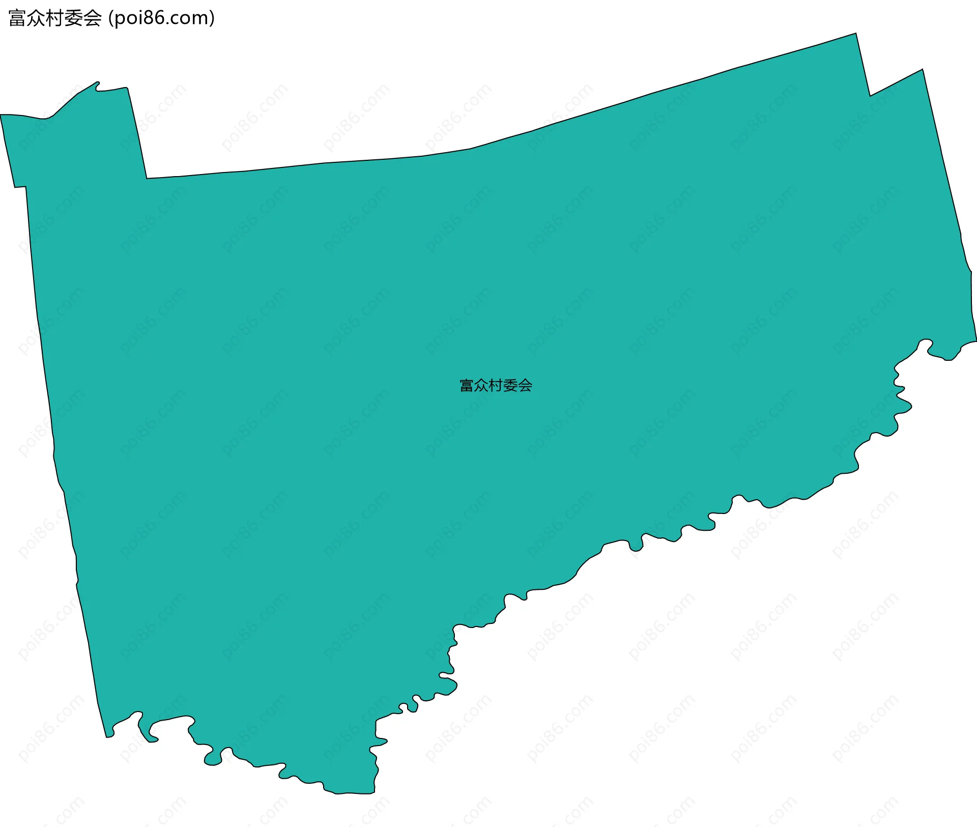 富众村委会边界地图