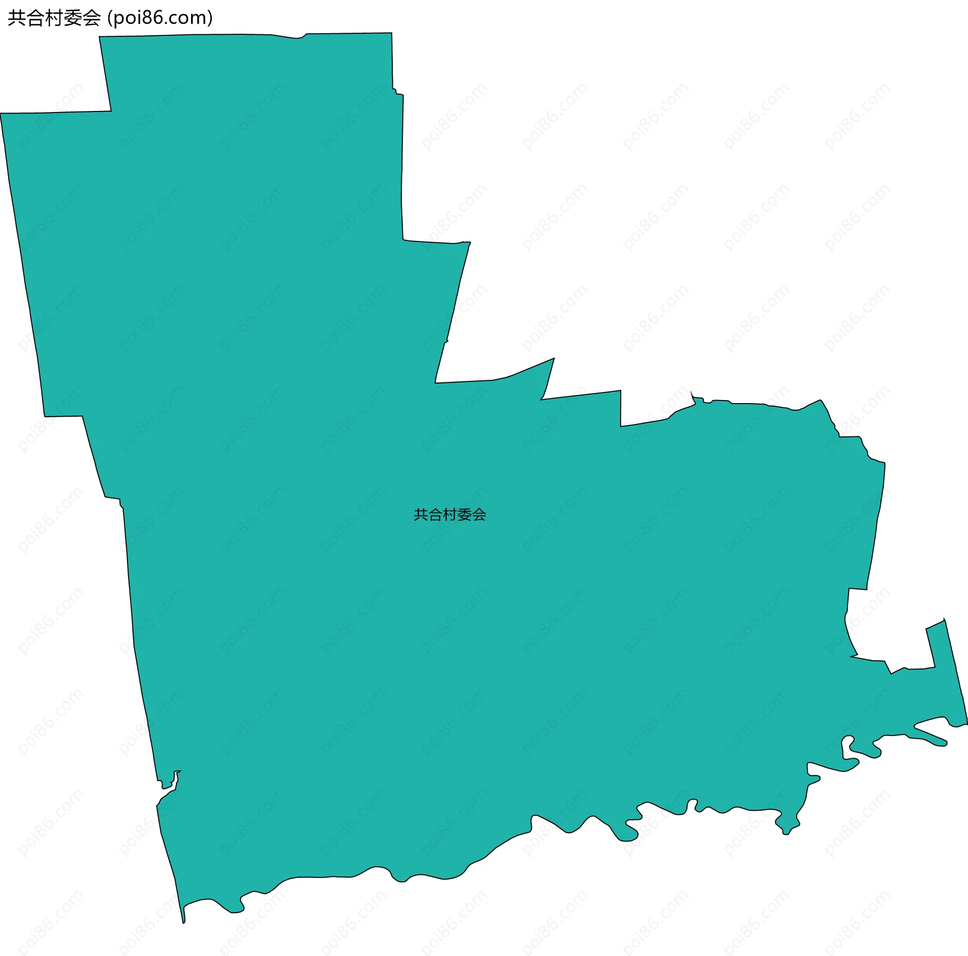 共合村委会边界地图