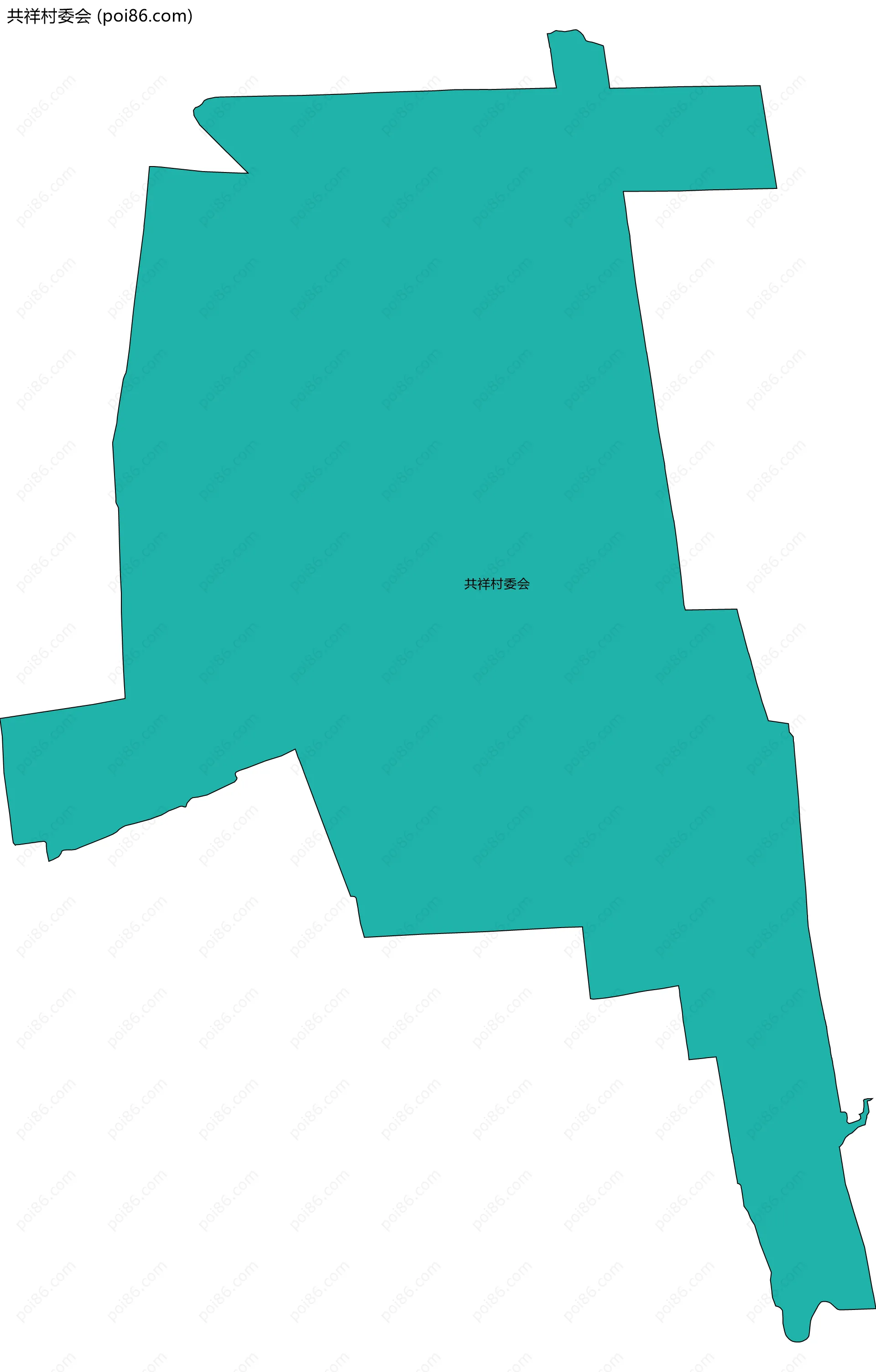 共祥村委会边界地图