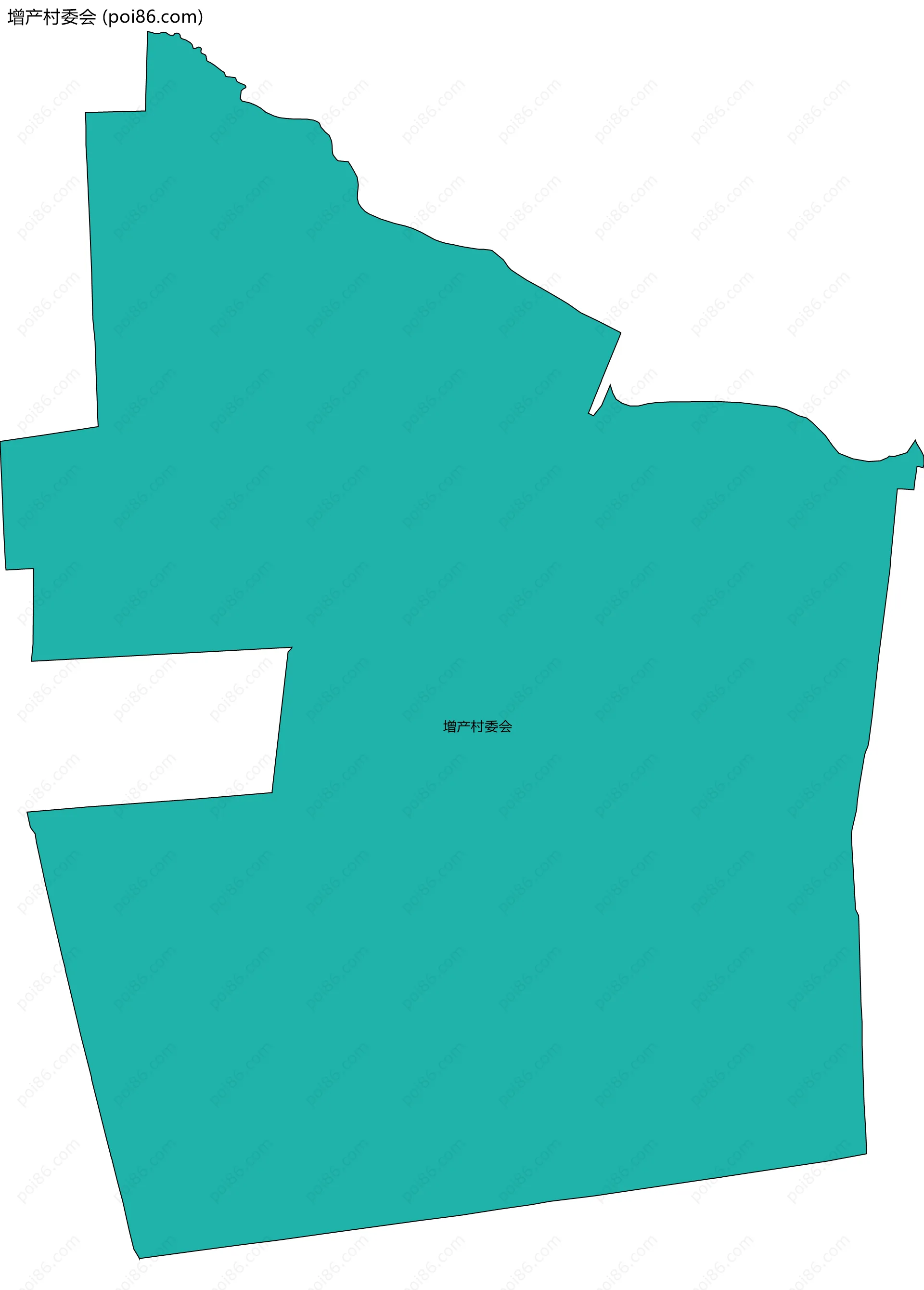 增产村委会边界地图