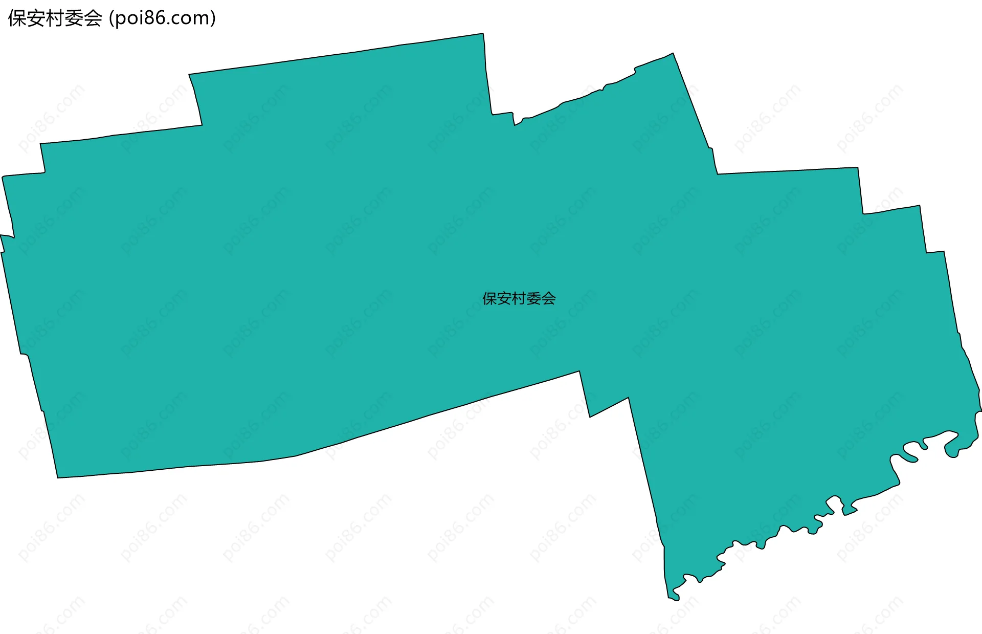 保安村委会边界地图