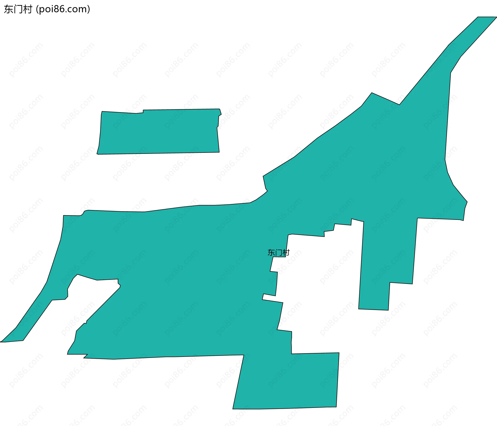 东门村边界地图