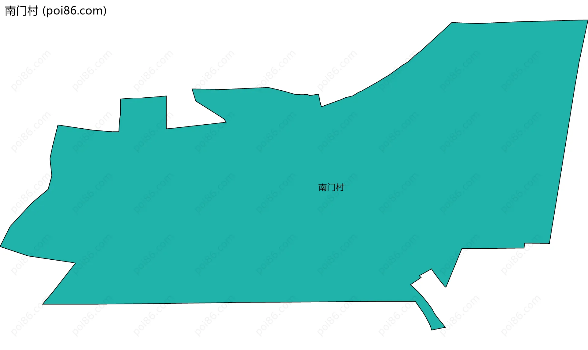 南门村边界地图