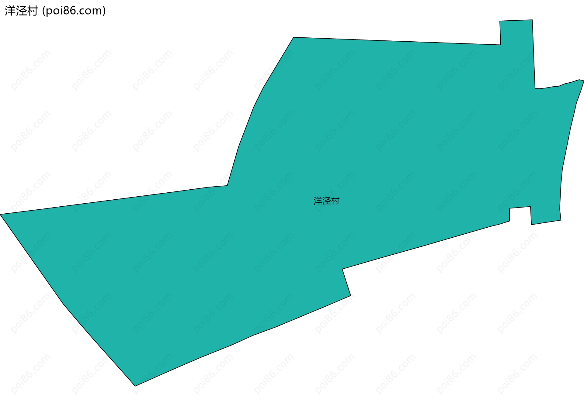 洋泾村边界地图