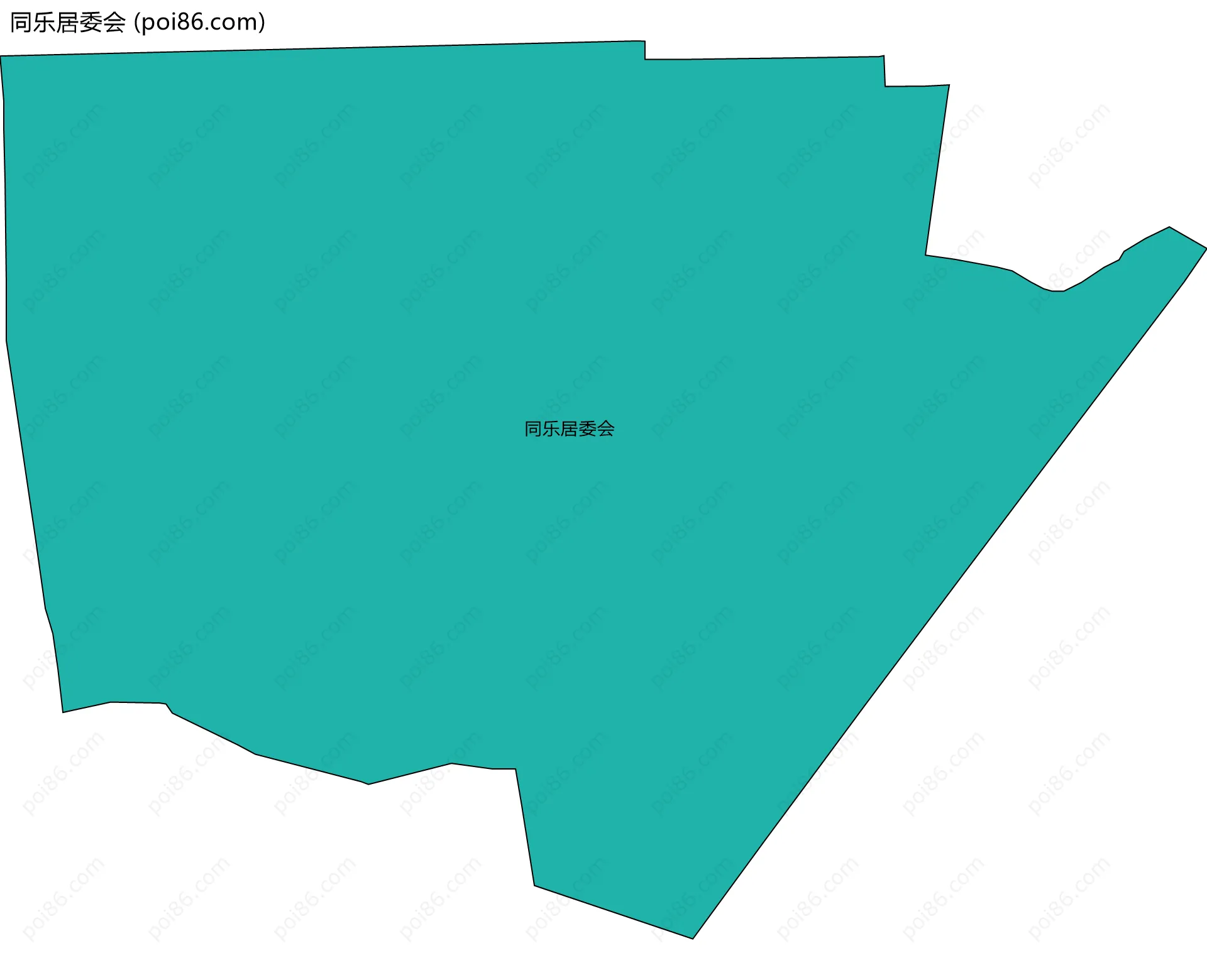 同乐居委会边界地图