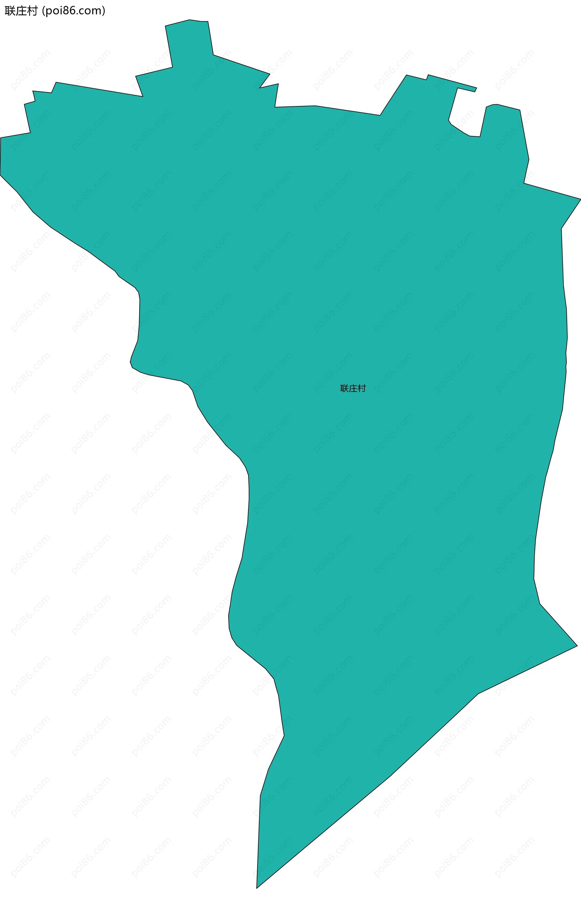 联庄村边界地图