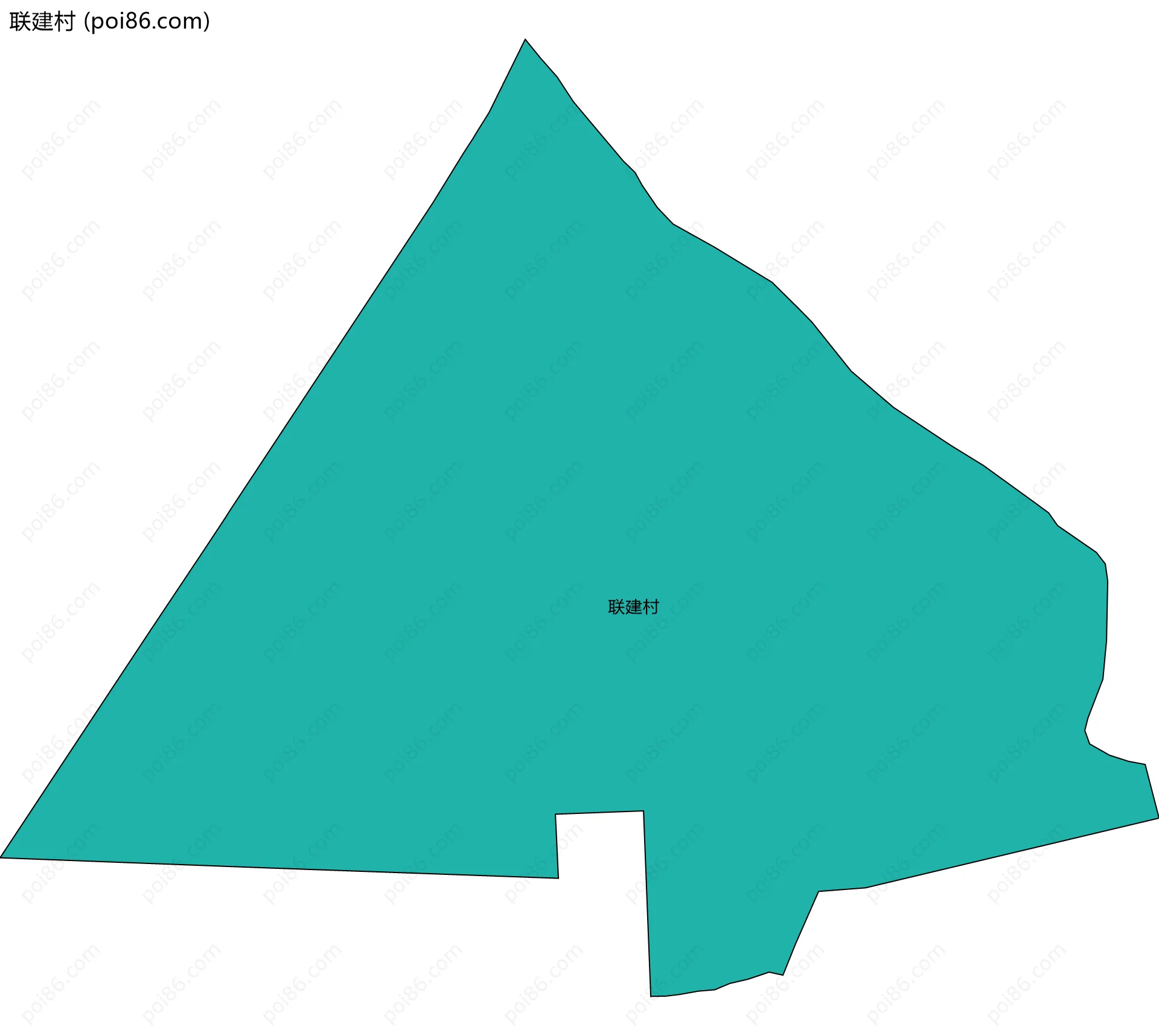 联建村边界地图