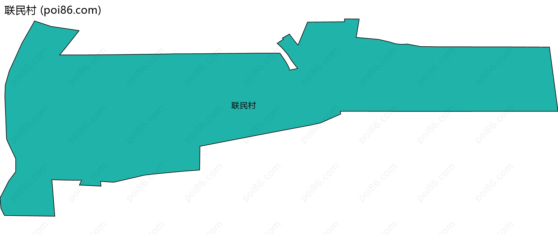 联民村边界地图