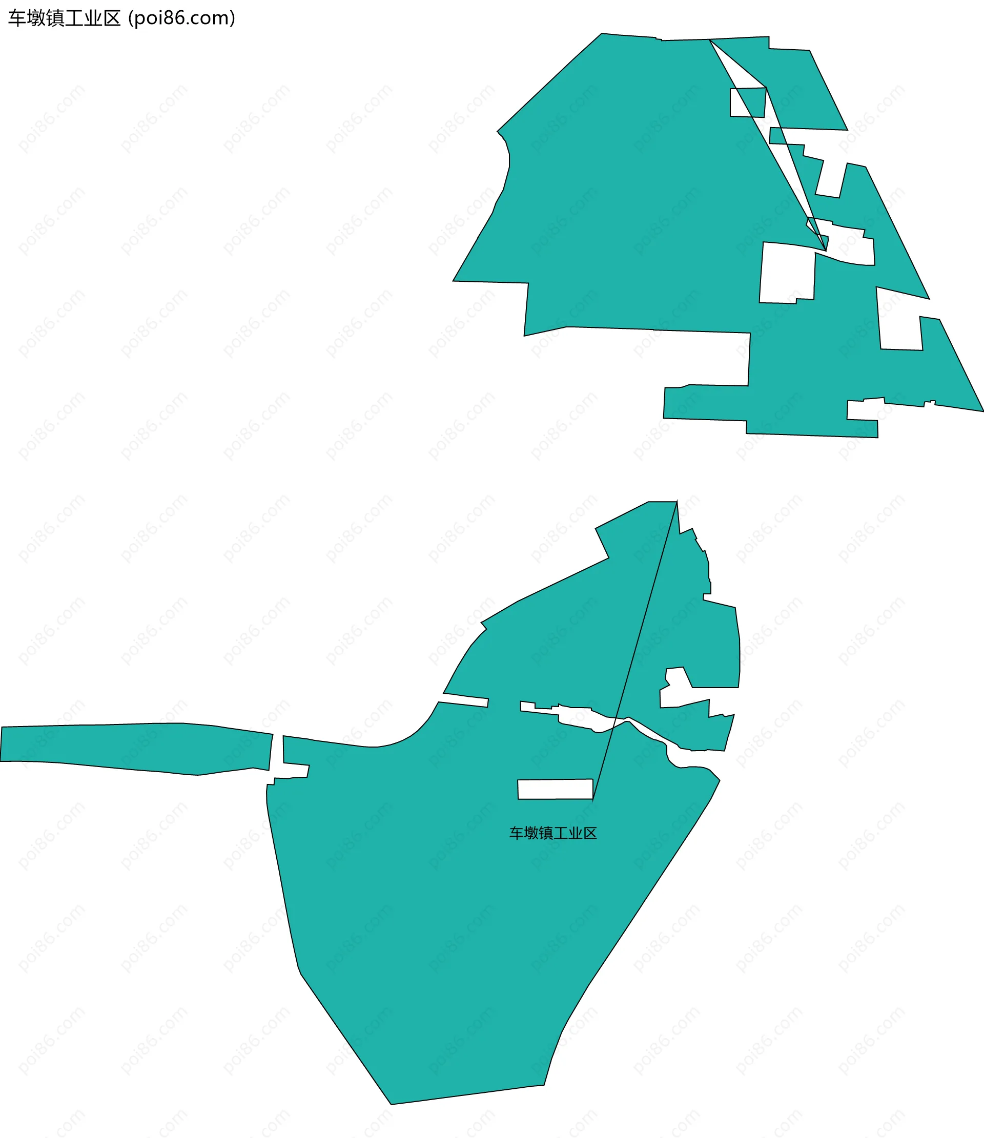车墩镇工业区边界地图