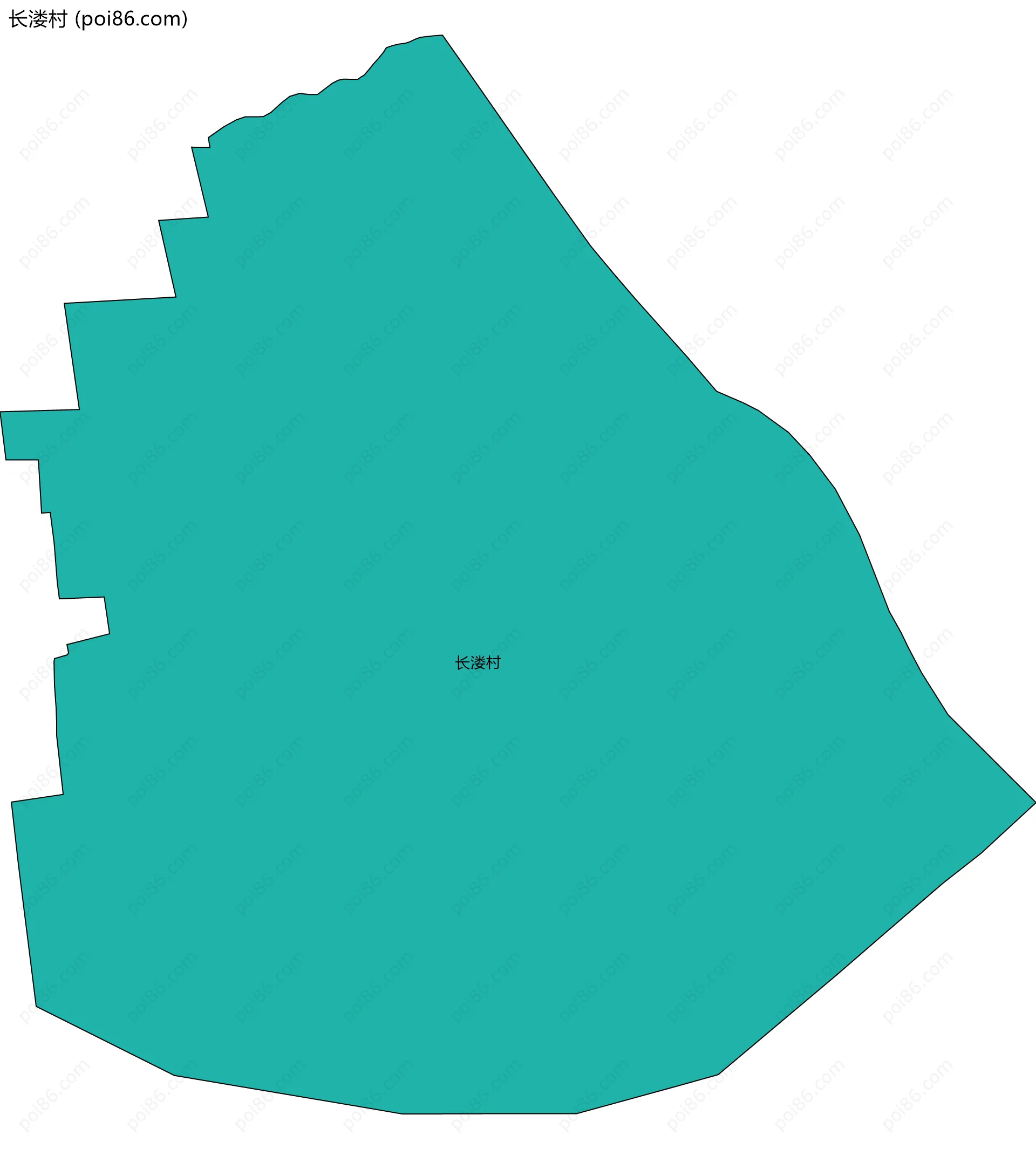 长溇村边界地图