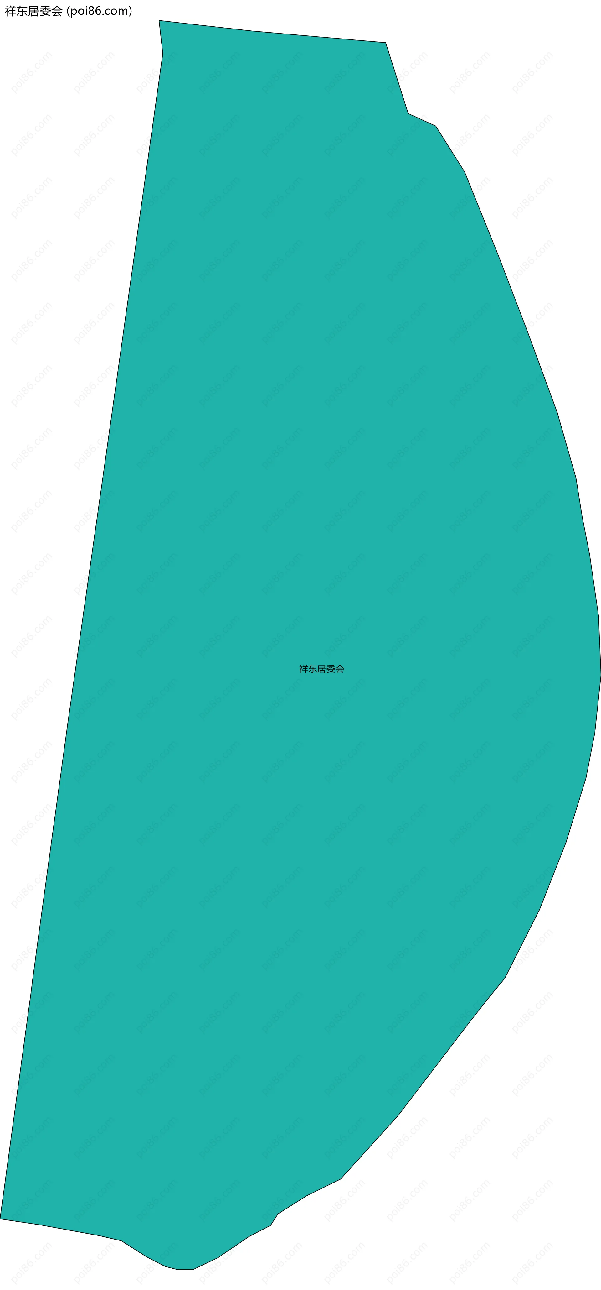 祥东居委会边界地图