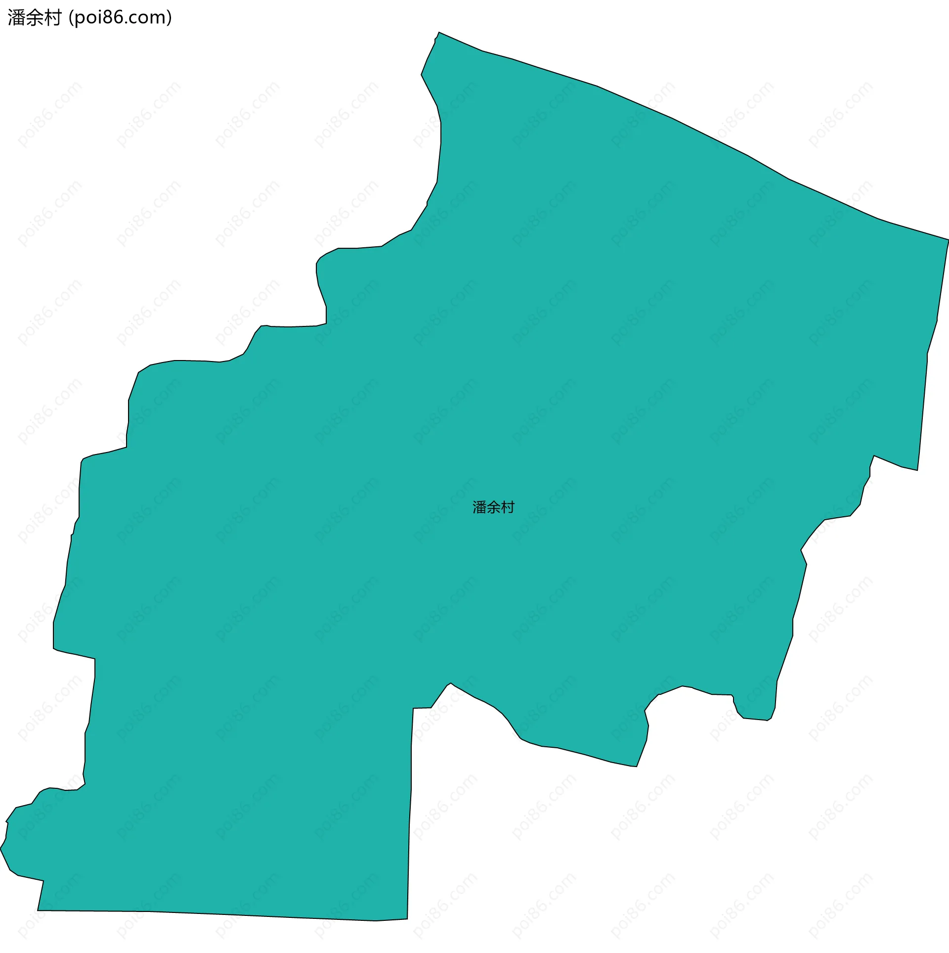 潘余村边界地图