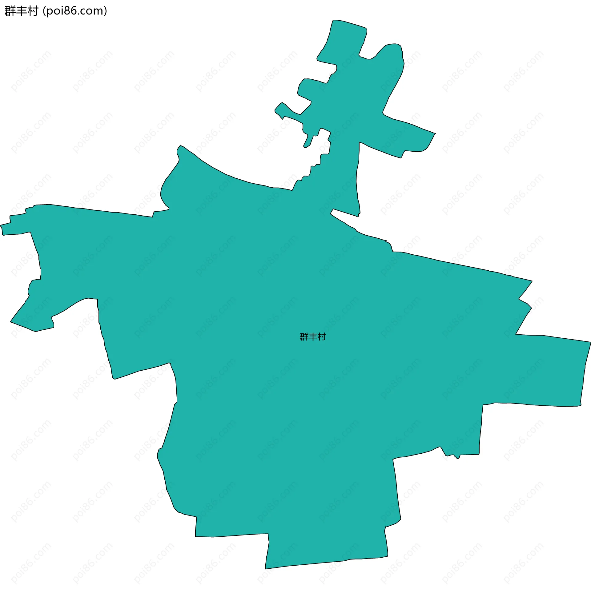 群丰村边界地图