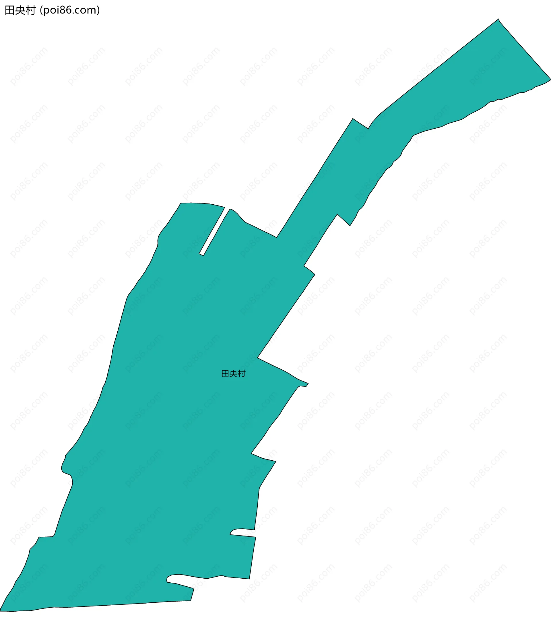 田央村边界地图