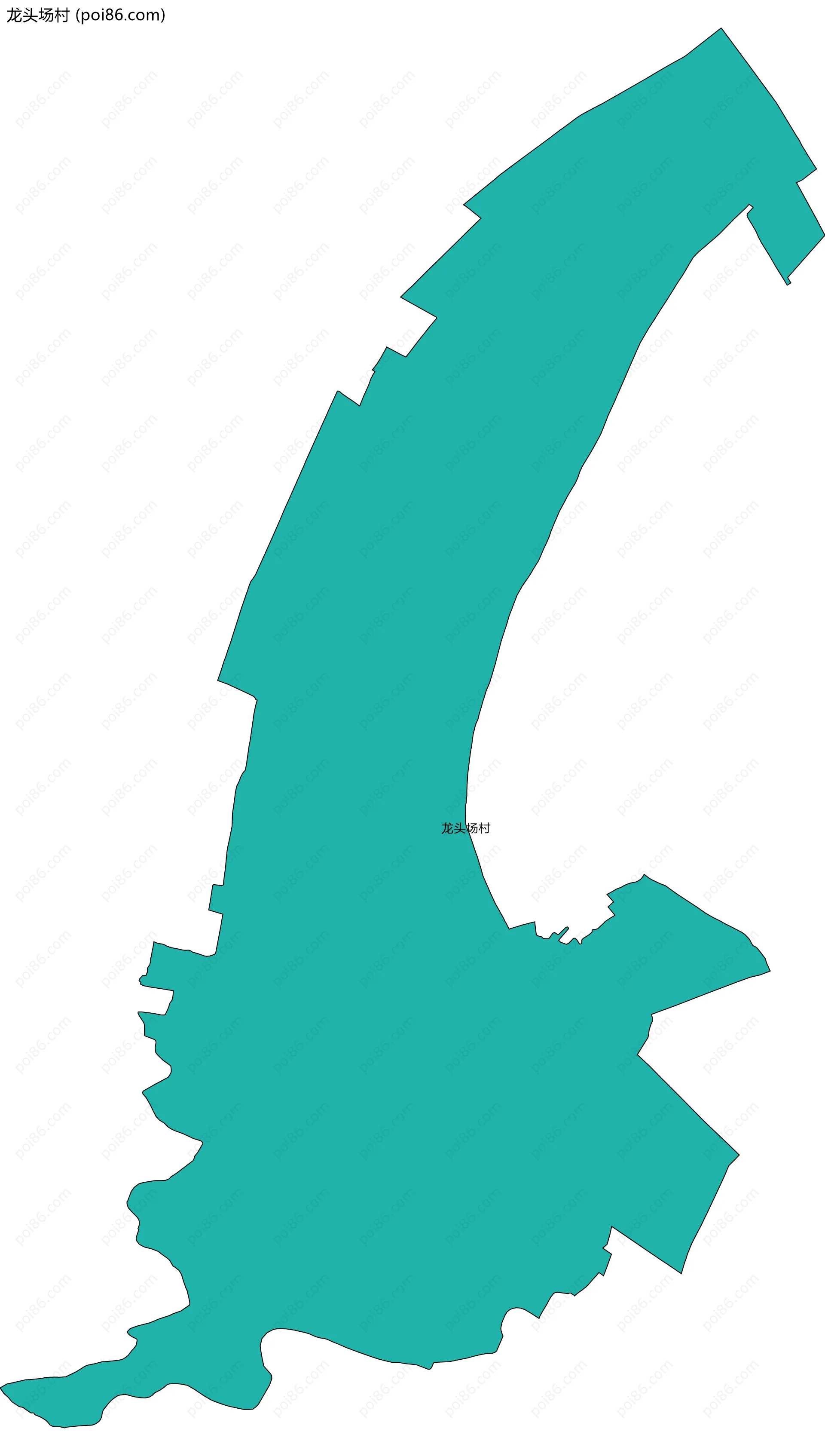 龙头场村边界地图