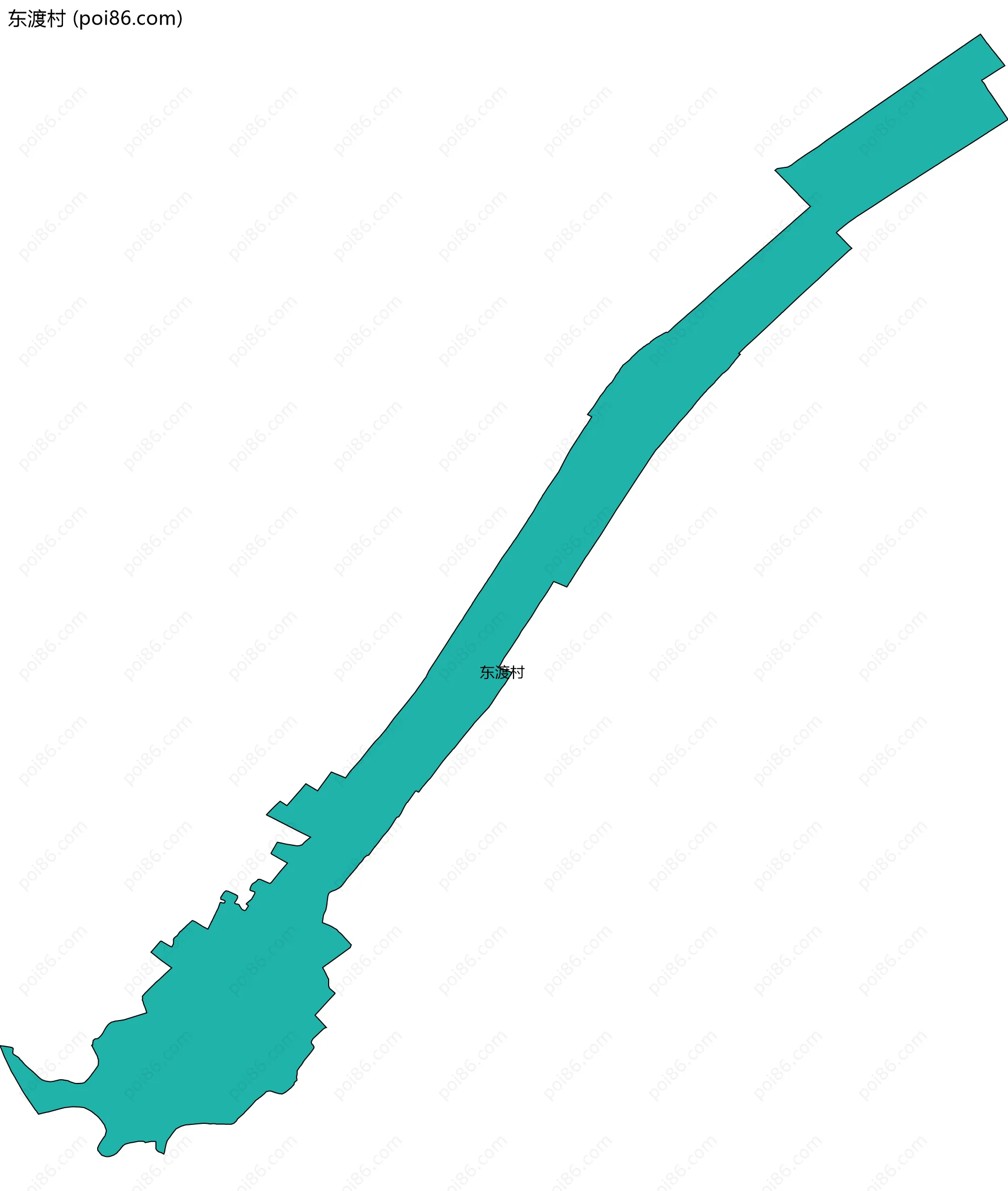 东渡村边界地图