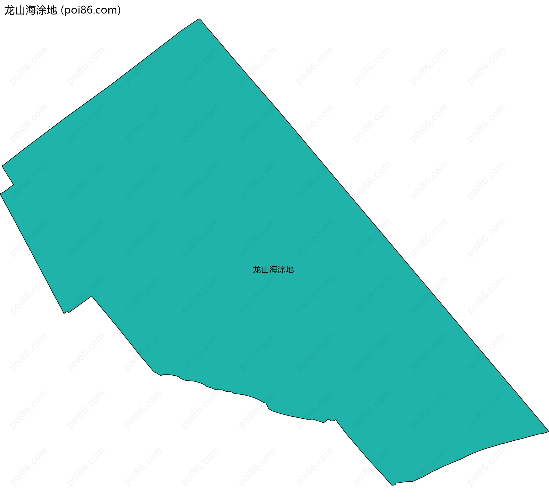 龙山海涂地边界地图