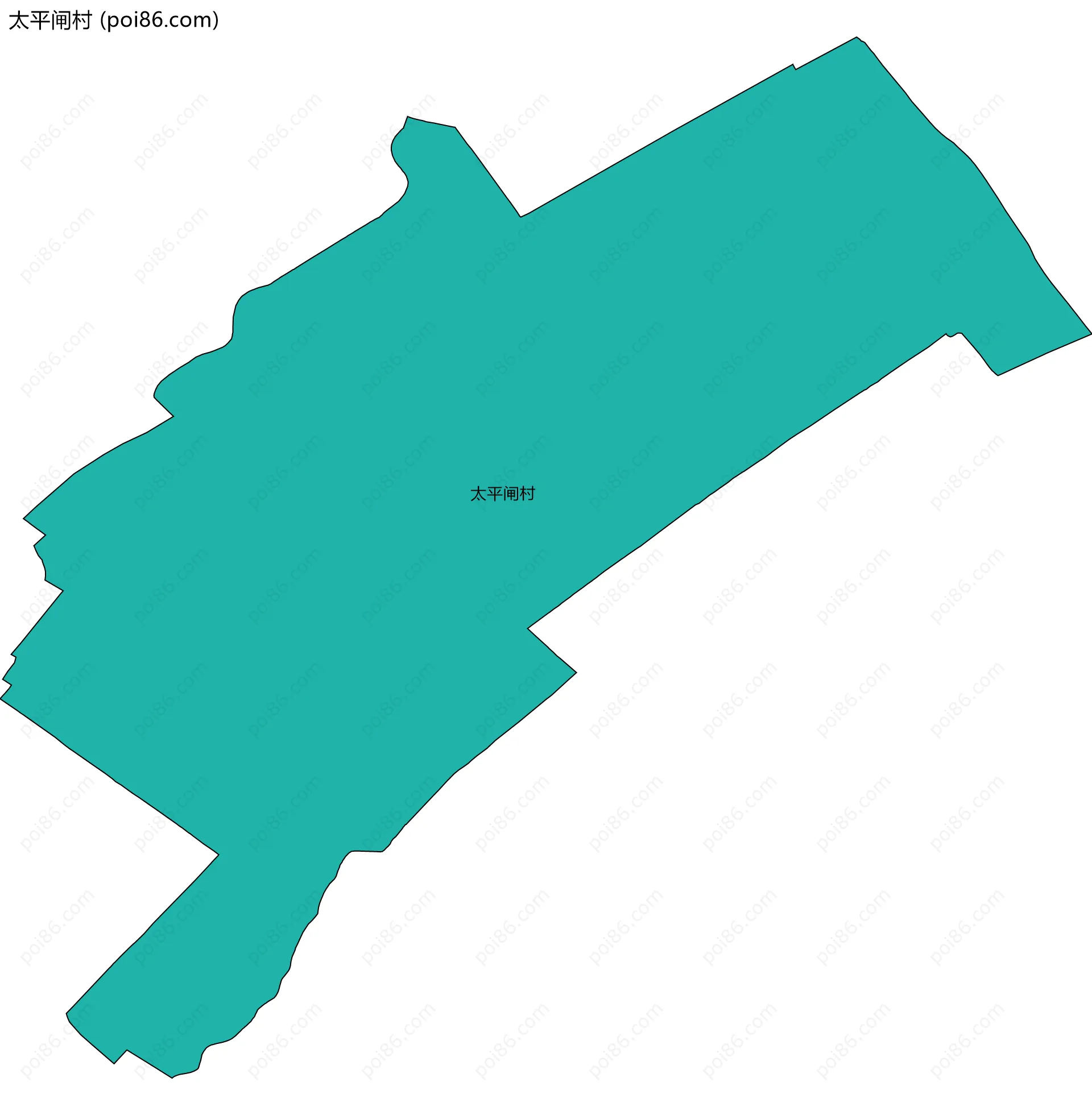 太平闸村边界地图