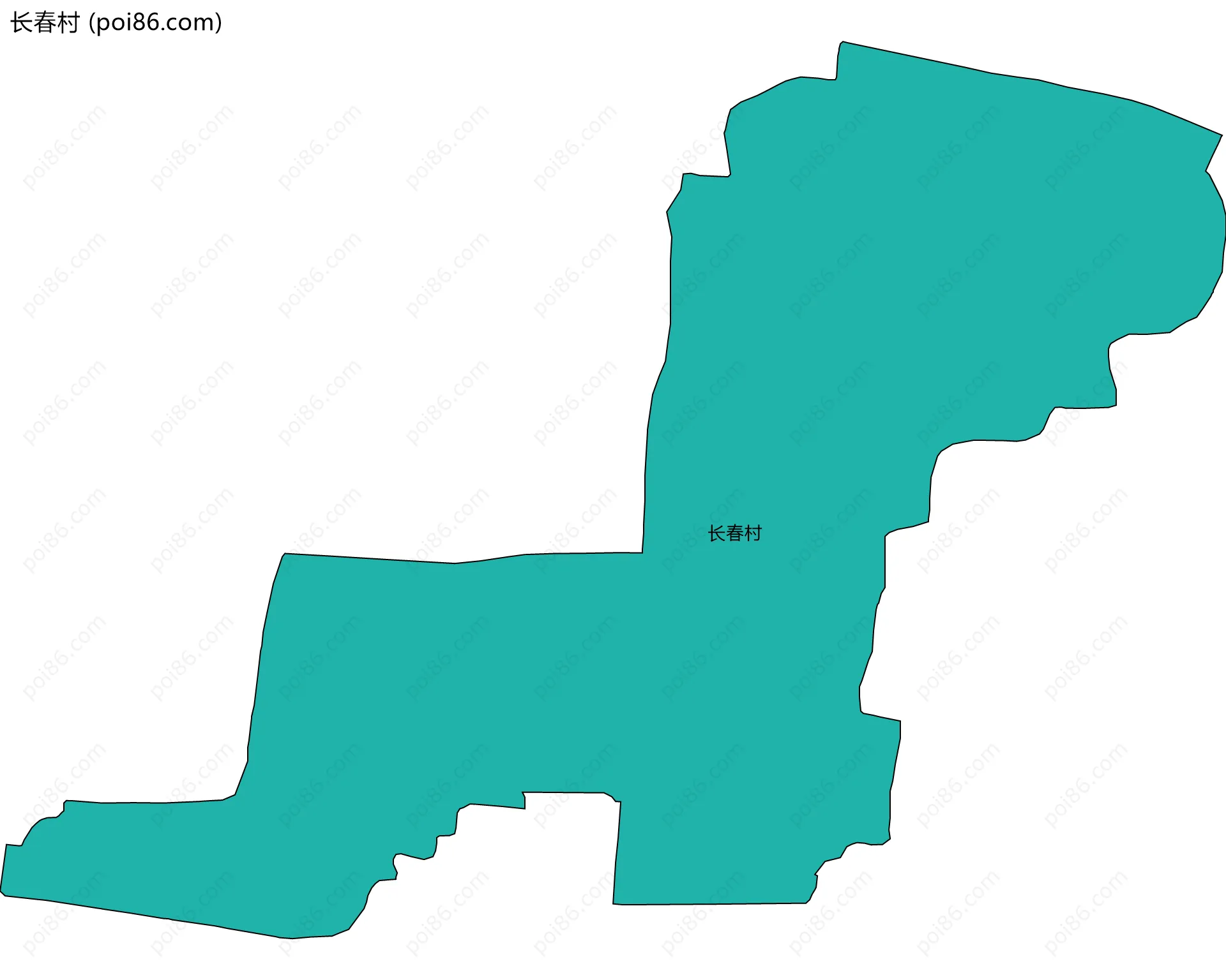 长春村边界地图