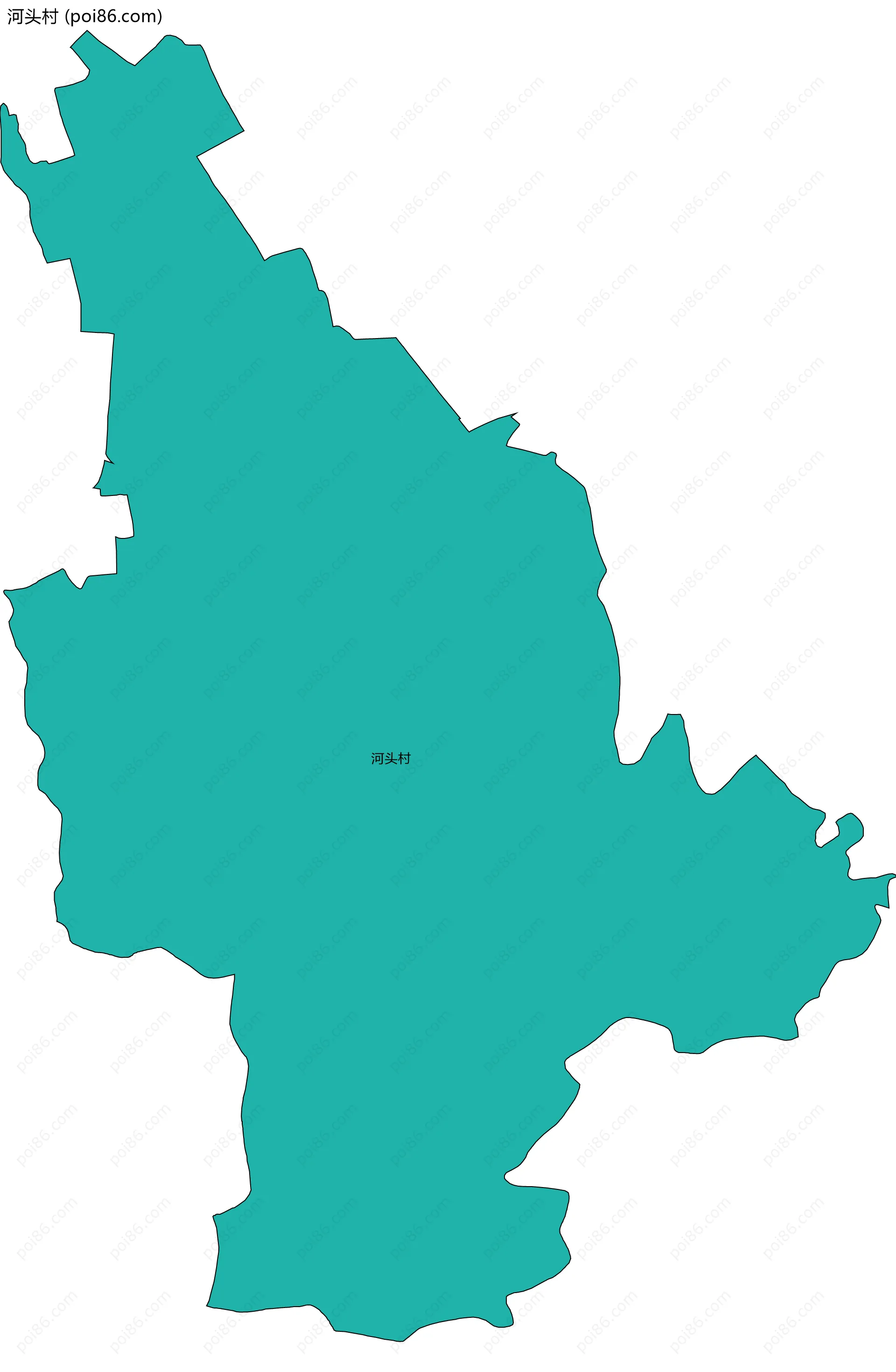 河头村边界地图