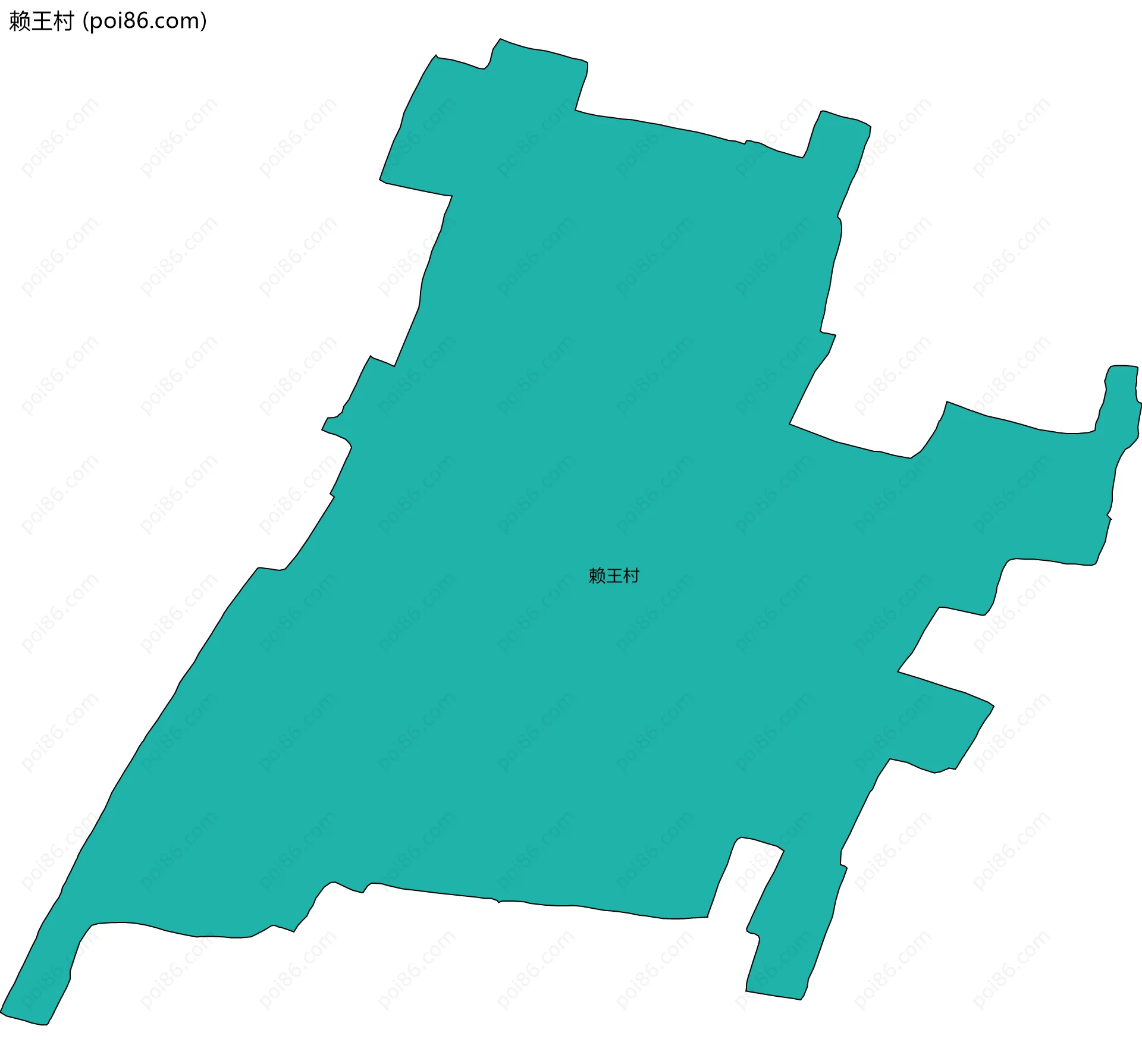 赖王村边界地图