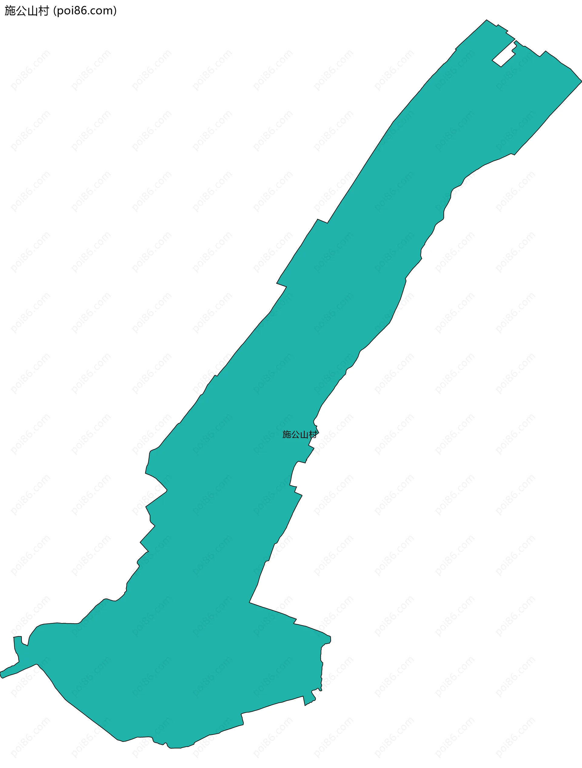施公山村边界地图