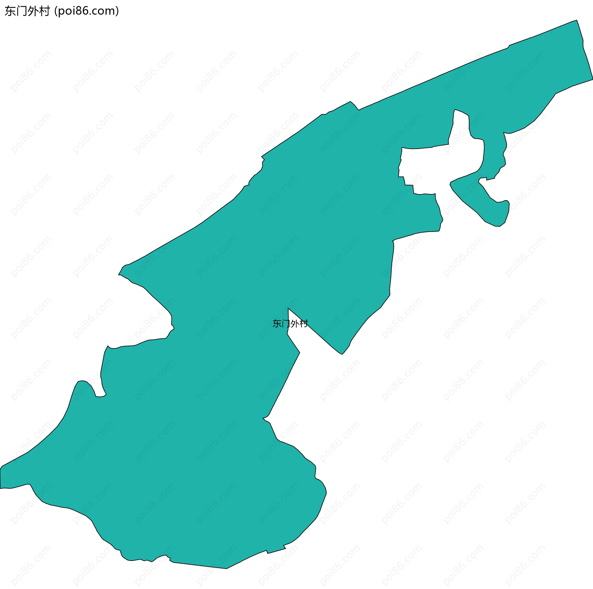 东门外村边界地图