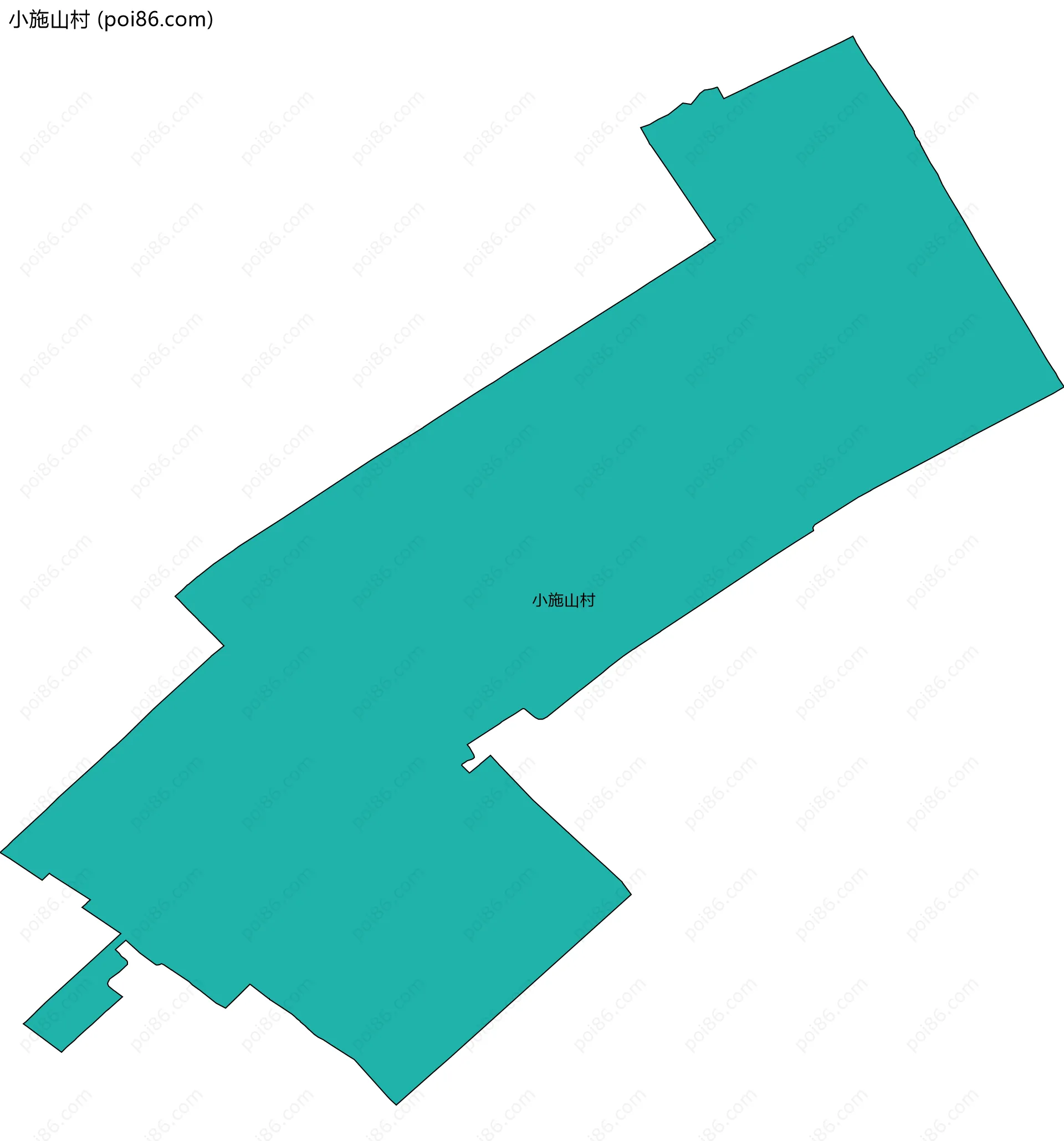 小施山村边界地图