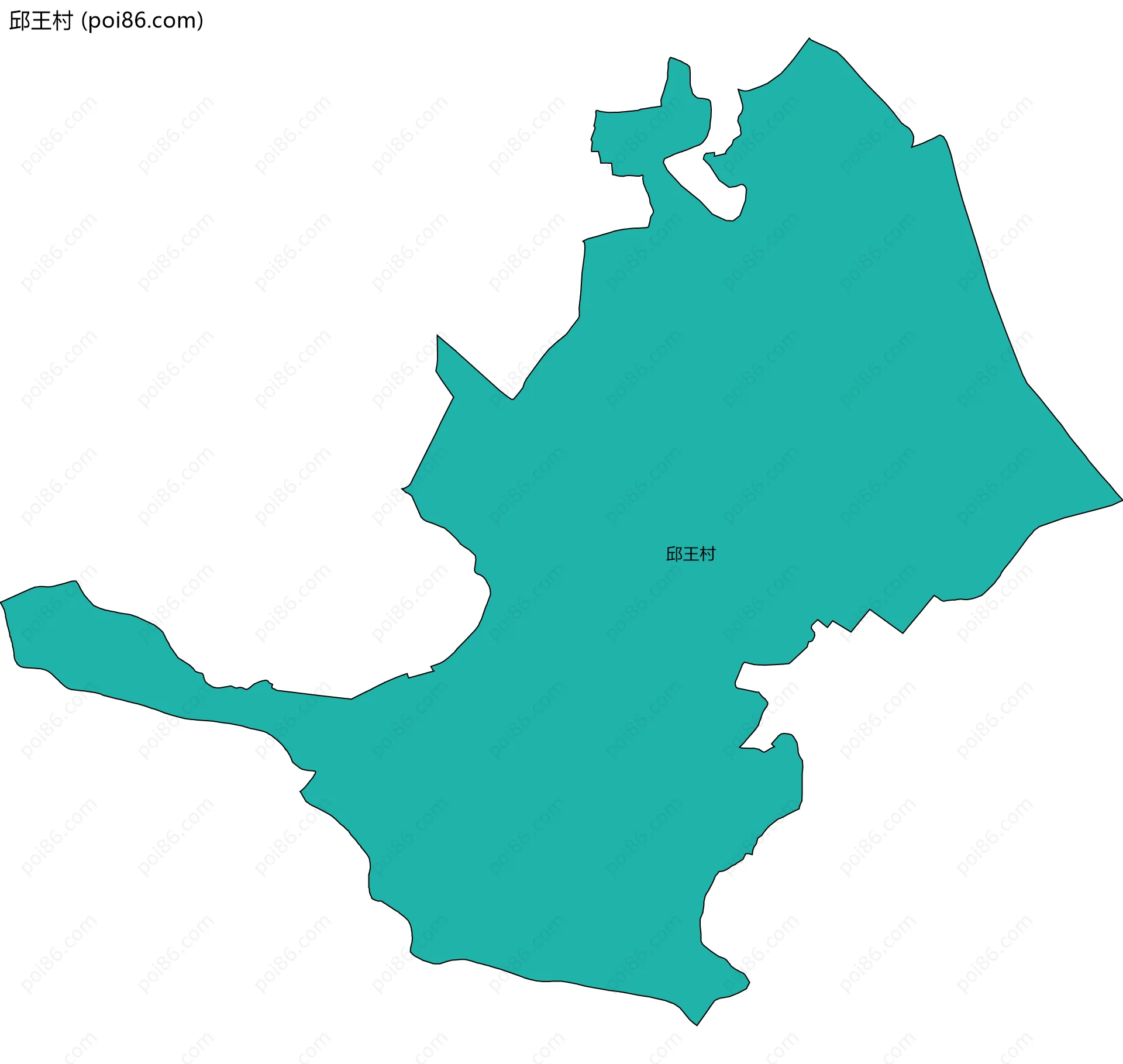 邱王村边界地图