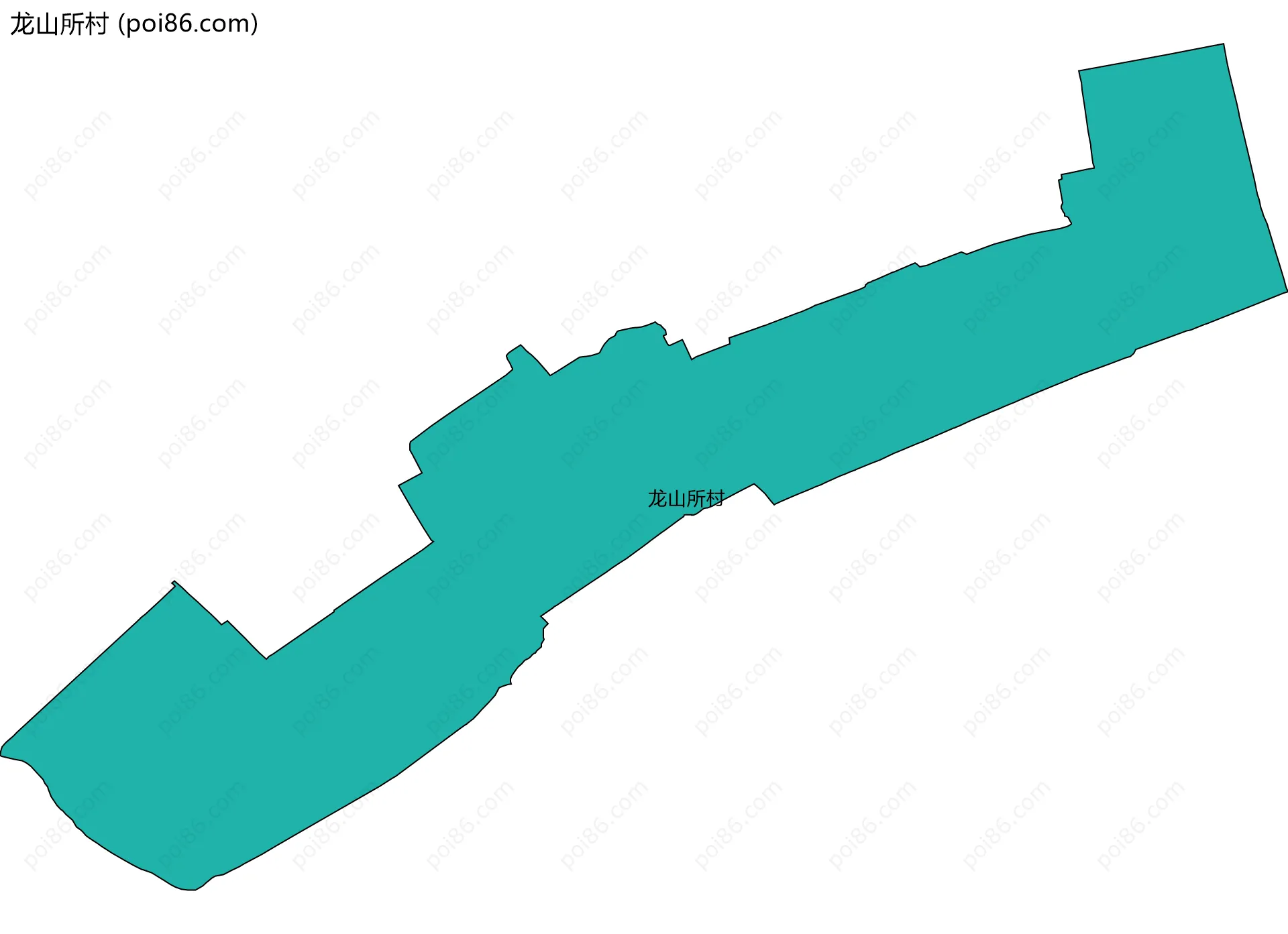 龙山所村边界地图