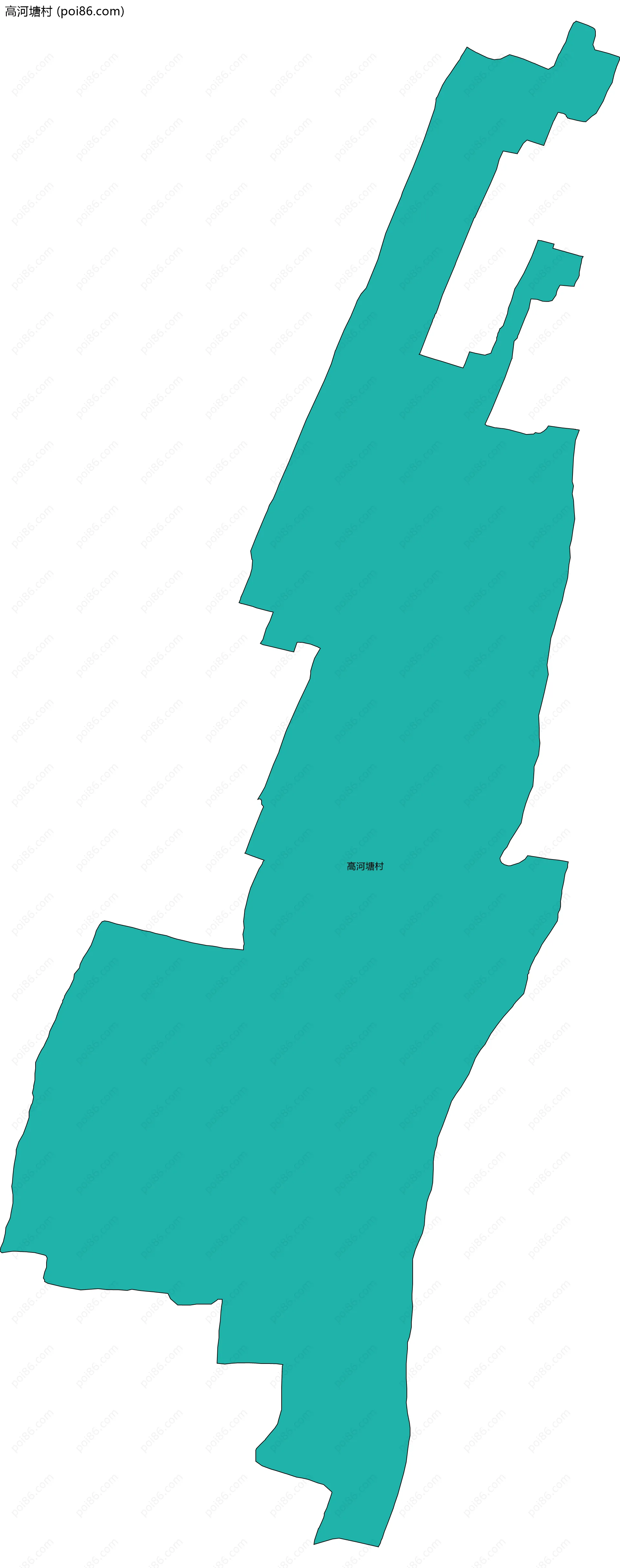 高河塘村边界地图