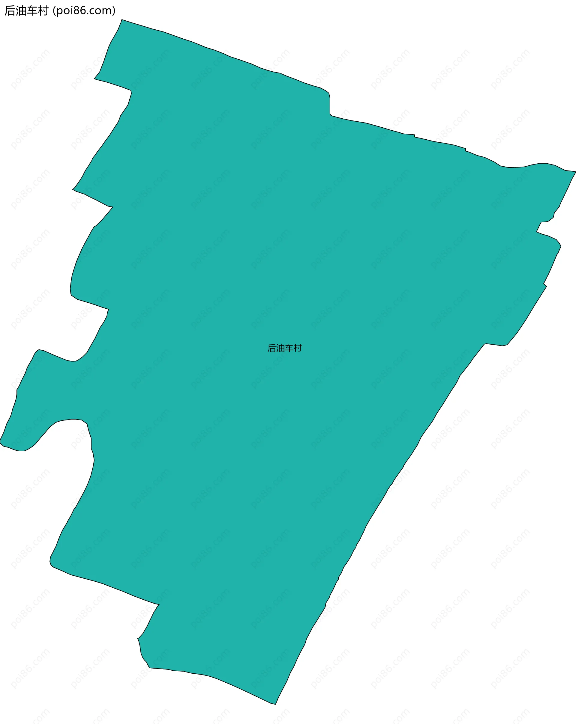 后油车村边界地图