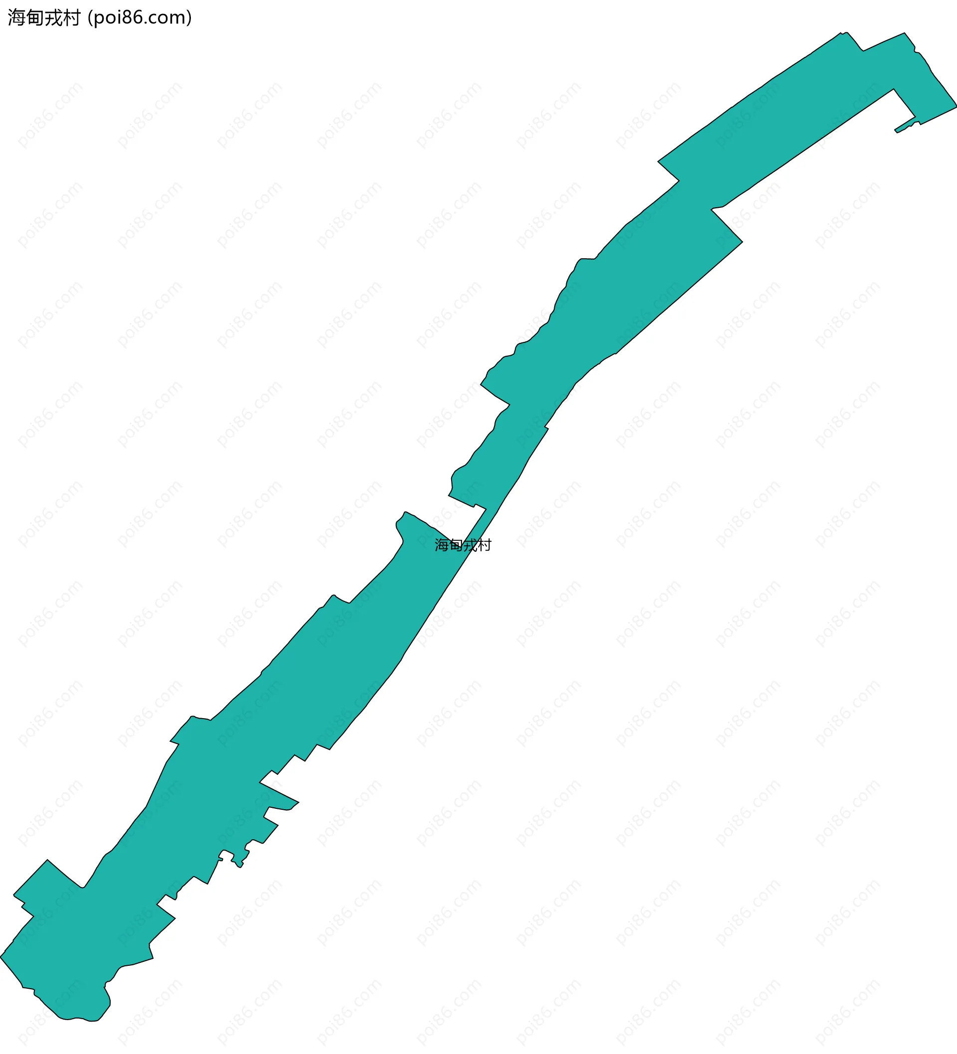 海甸戎村边界地图