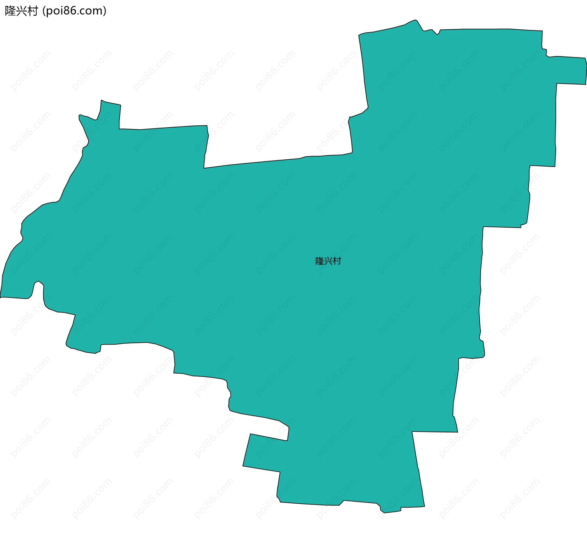 隆兴村边界地图
