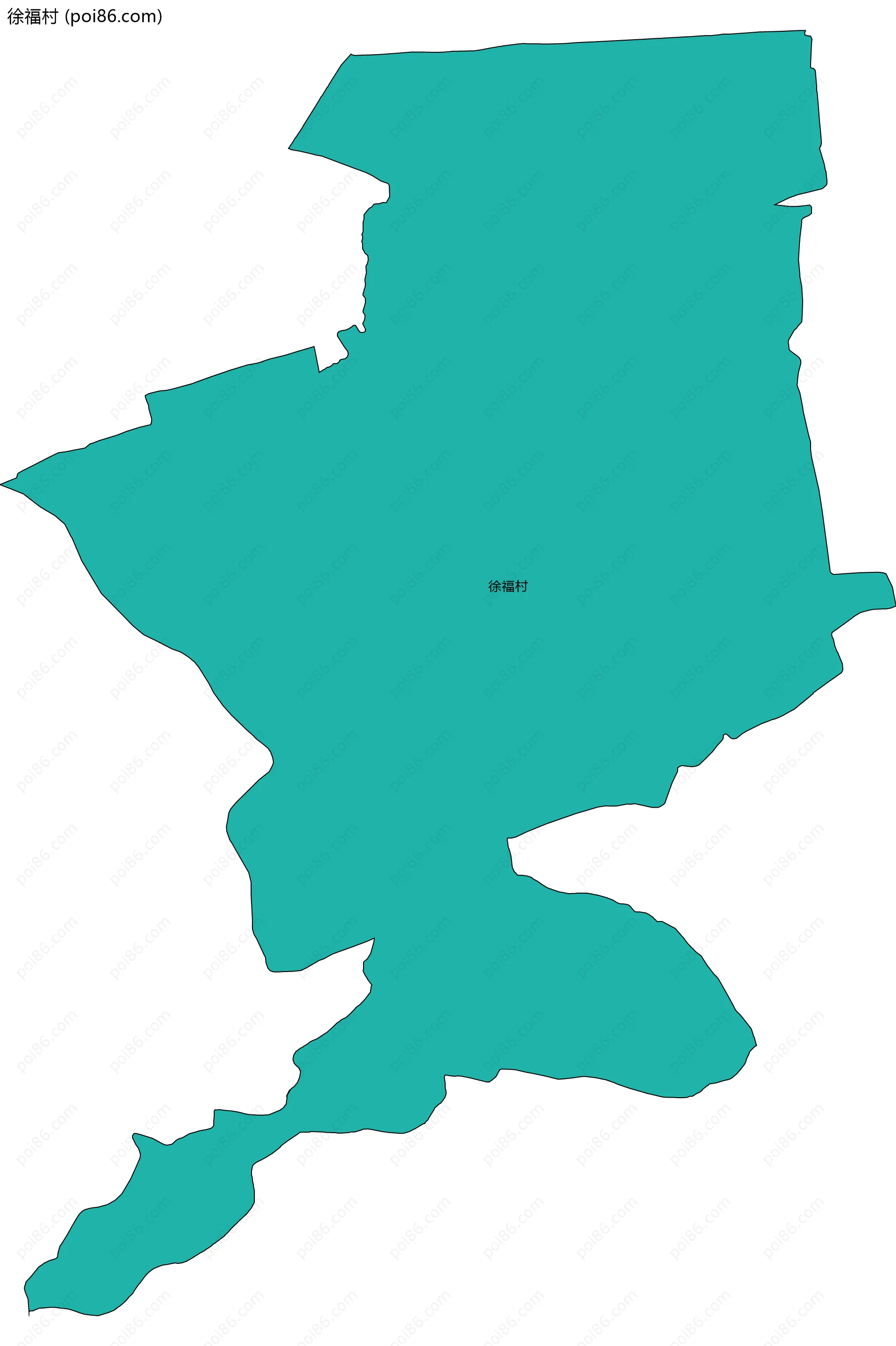 徐福村边界地图