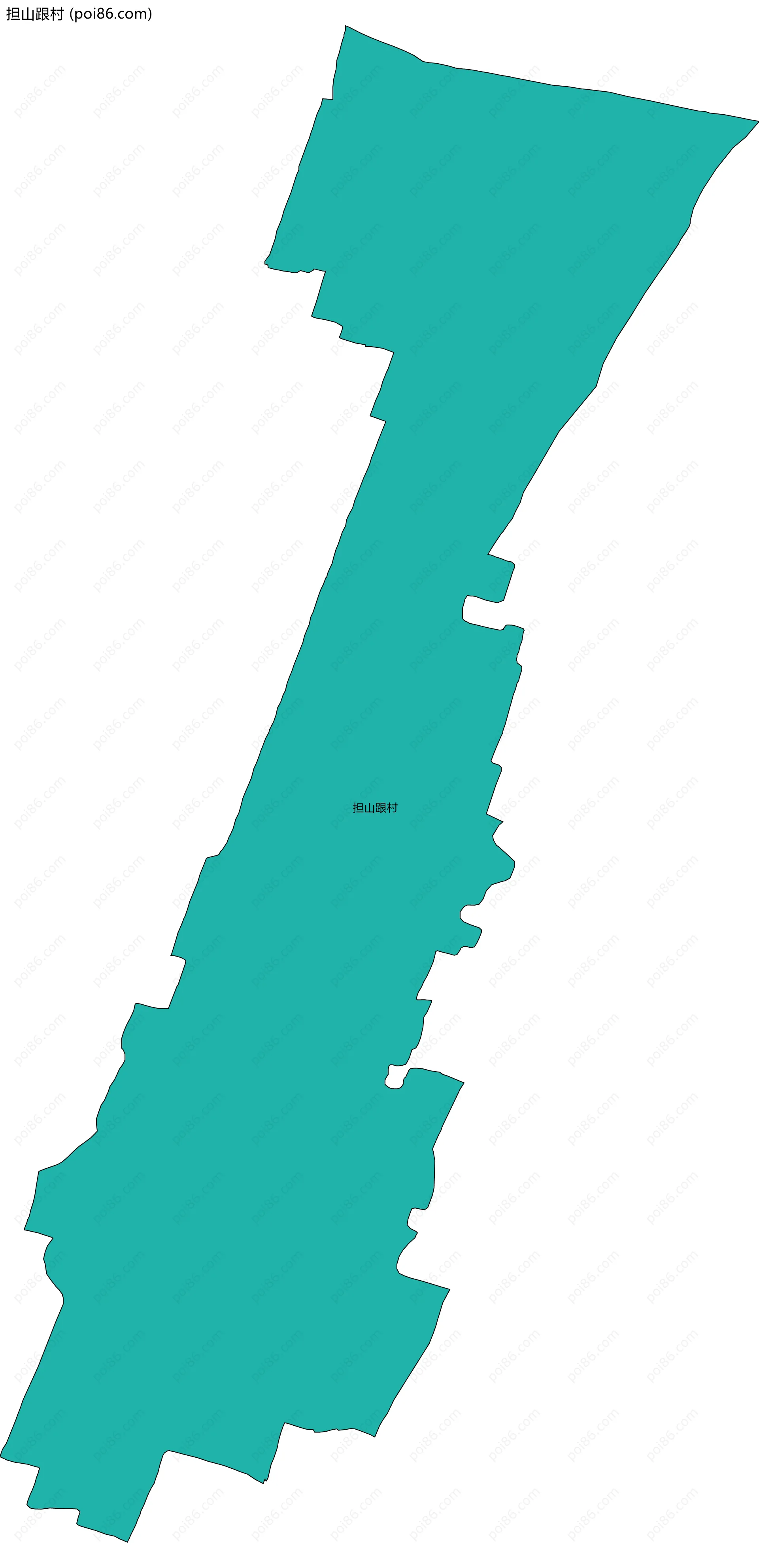 担山跟村边界地图