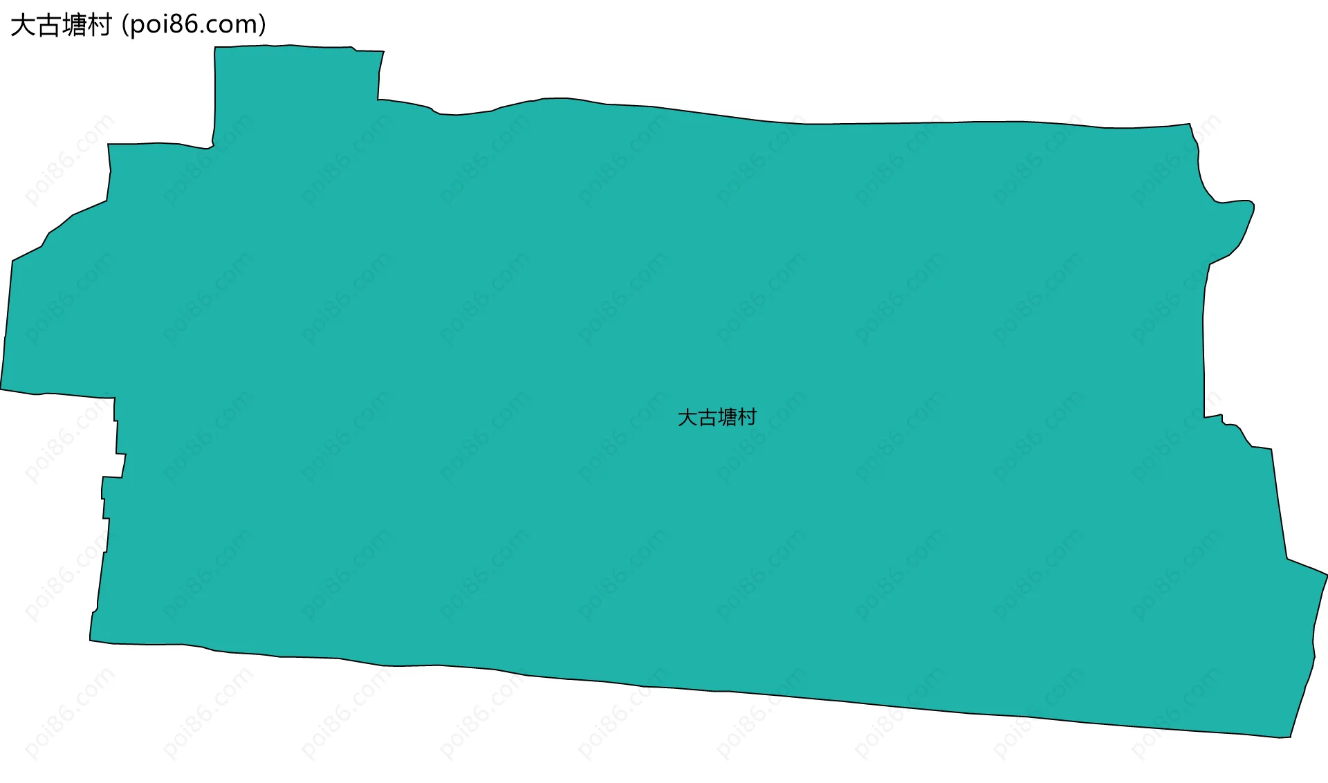 大古塘村边界地图