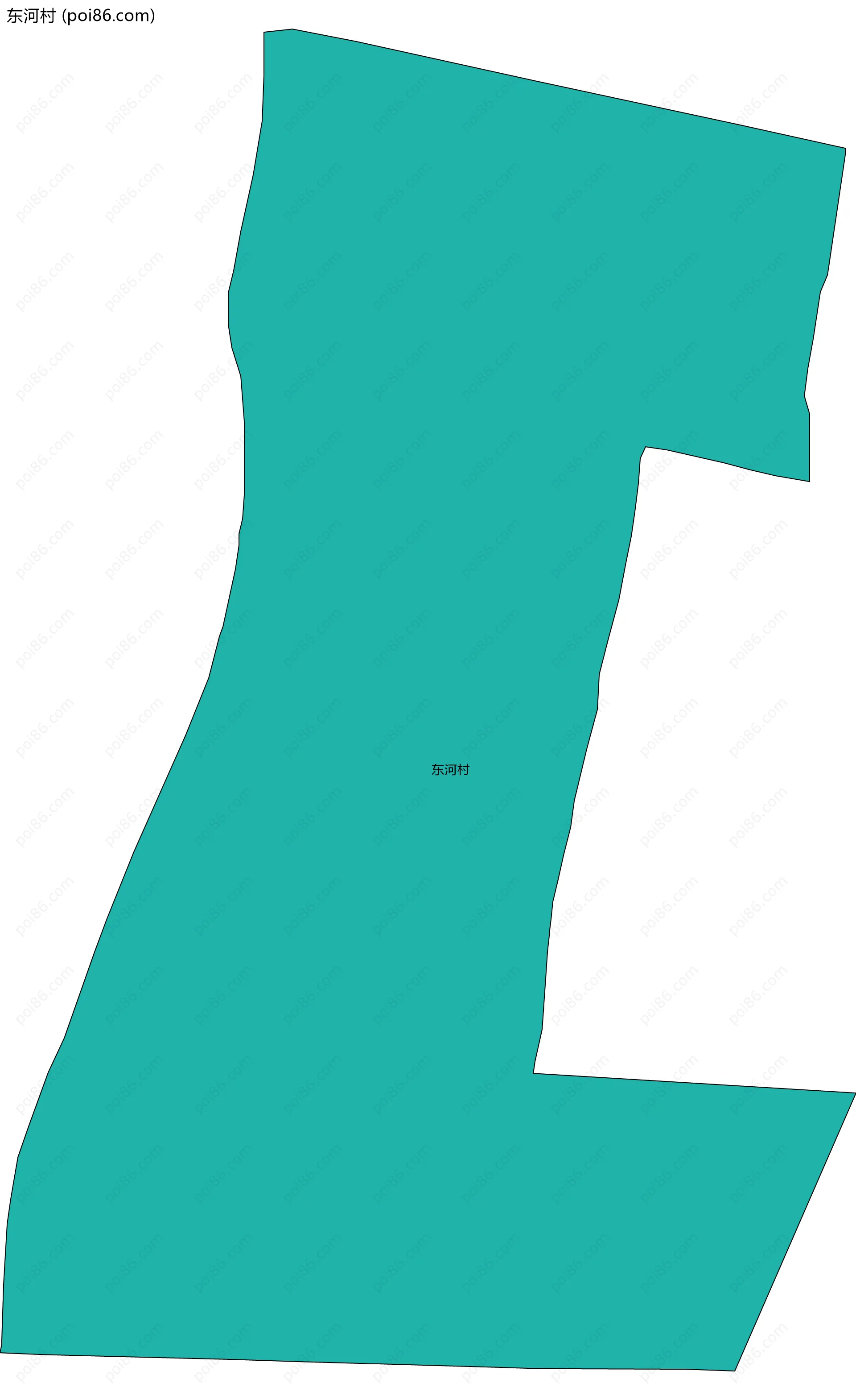 东河村边界地图