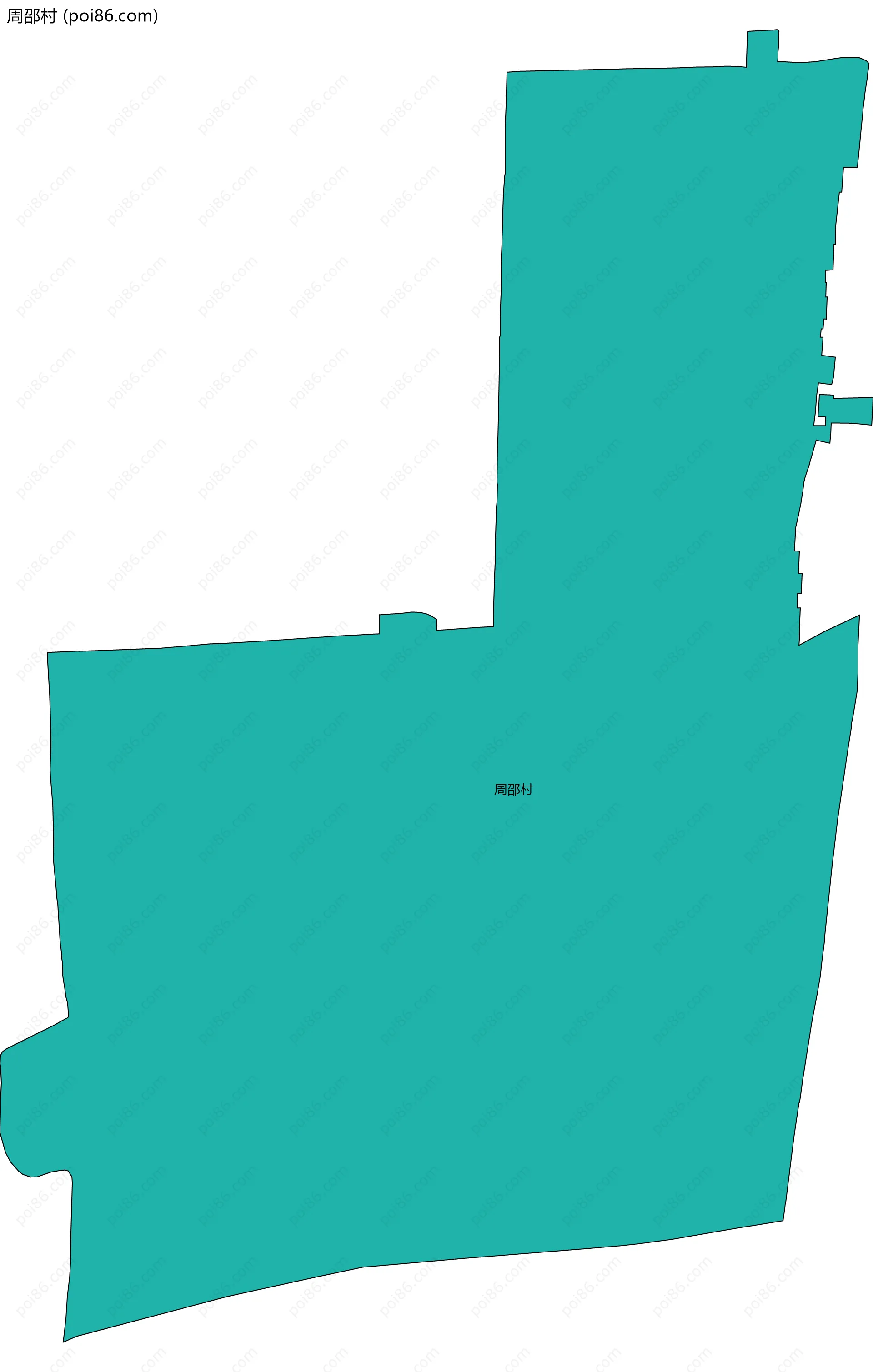 周邵村边界地图