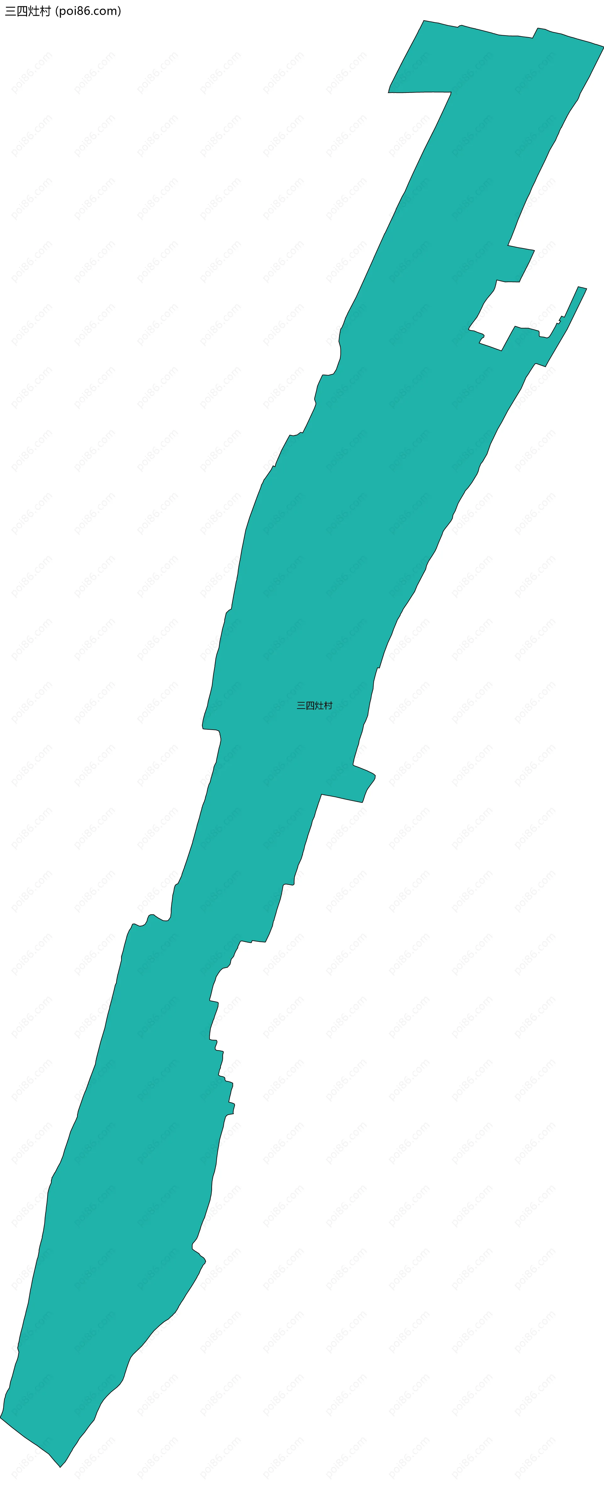 三四灶村边界地图