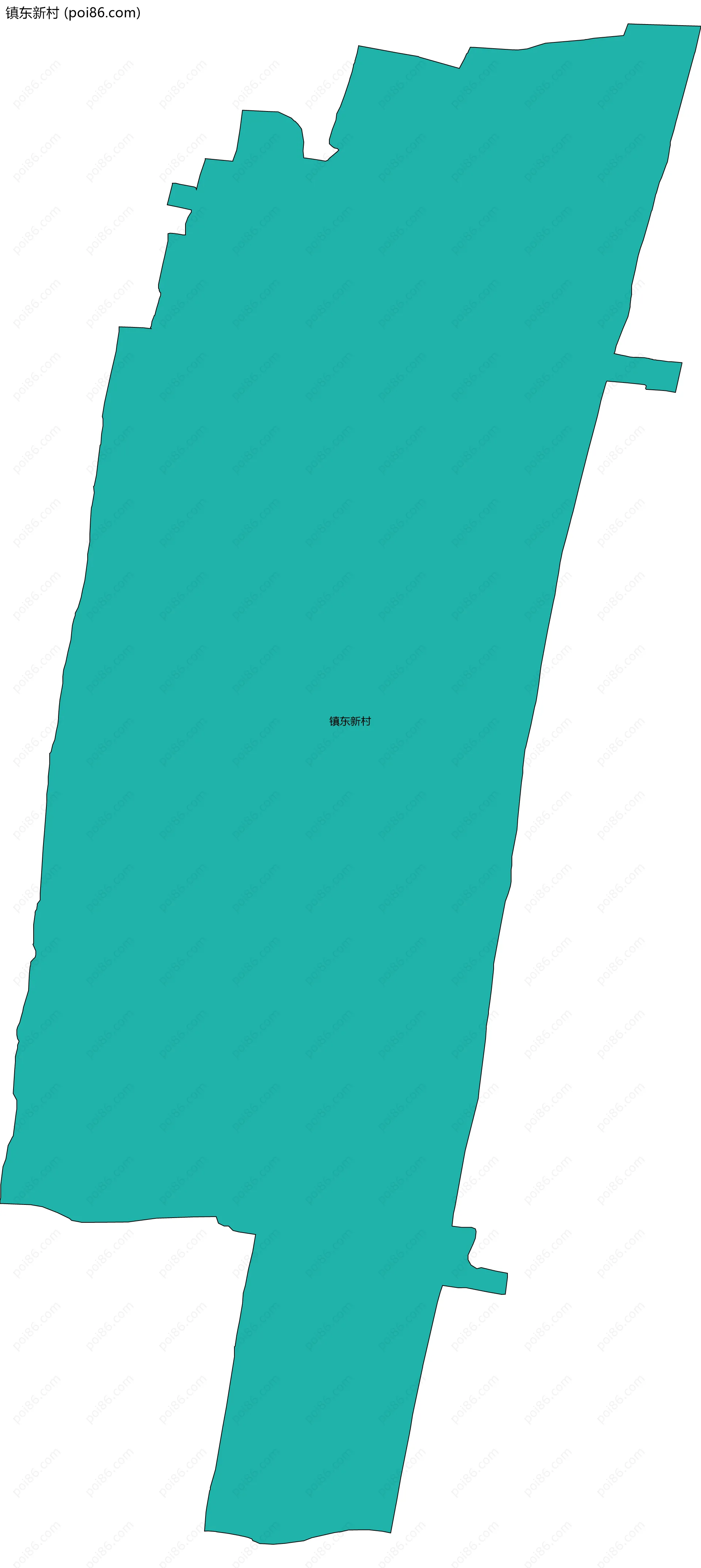 镇东新村边界地图