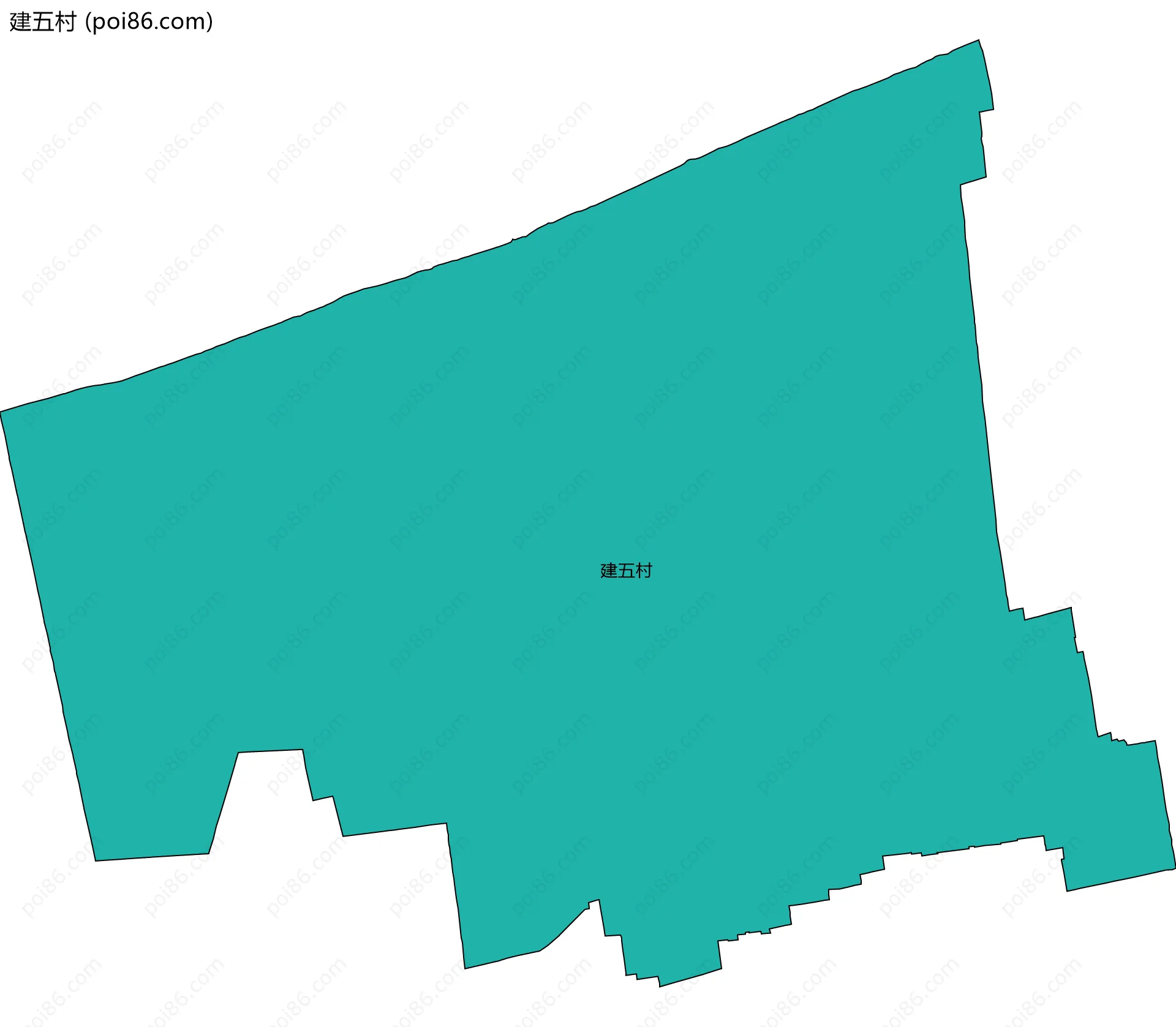建五村边界地图